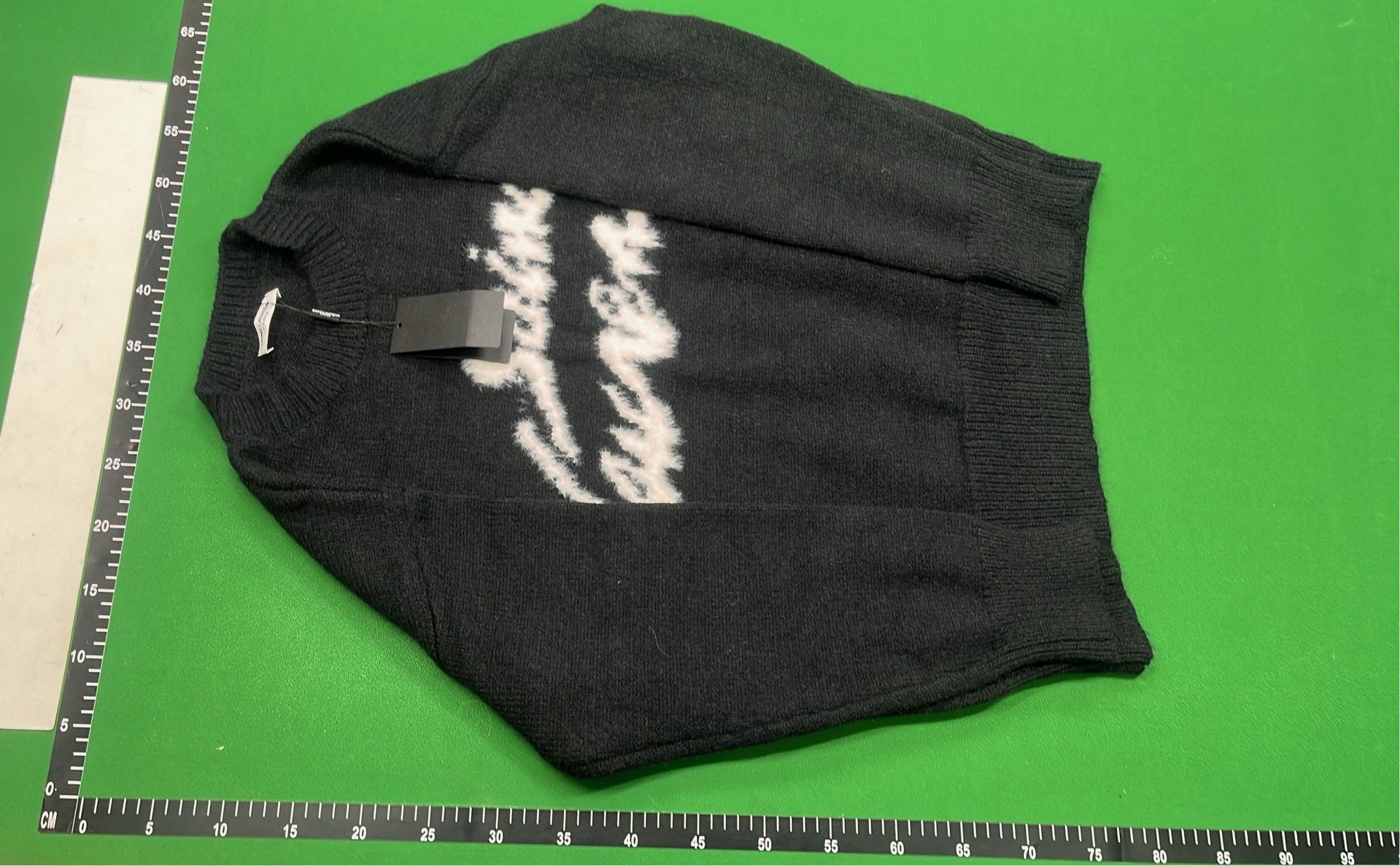 Saint Laurent Black Knit Sweater with Logo