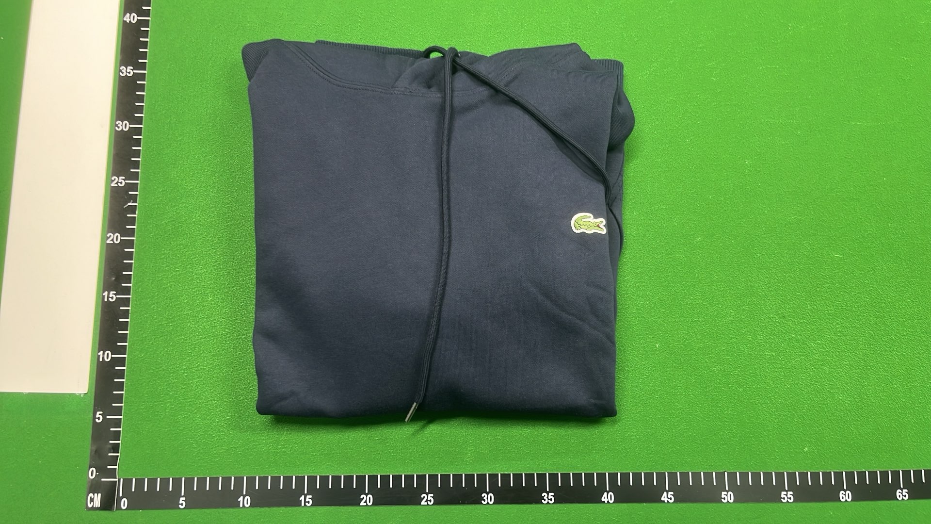 Lacoste Men's Navy Blue Zip-Up Hoodie with Crocodile Logo