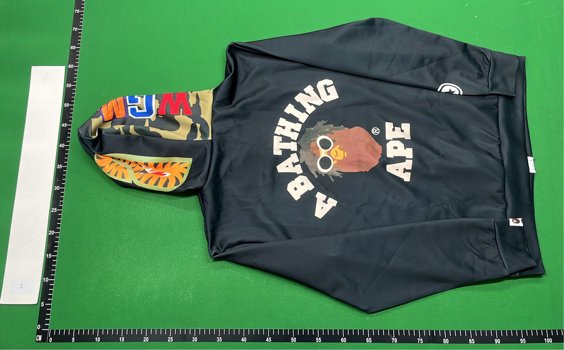 BAPE Shark Hoodie Camouflage Print Zip-Up Sweatshirt