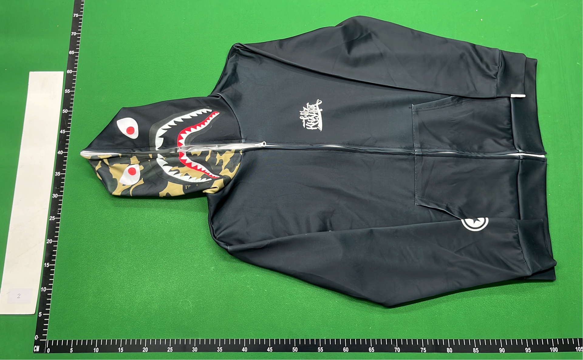 BAPE Shark Hoodie Camouflage Print Zip-Up Sweatshirt
