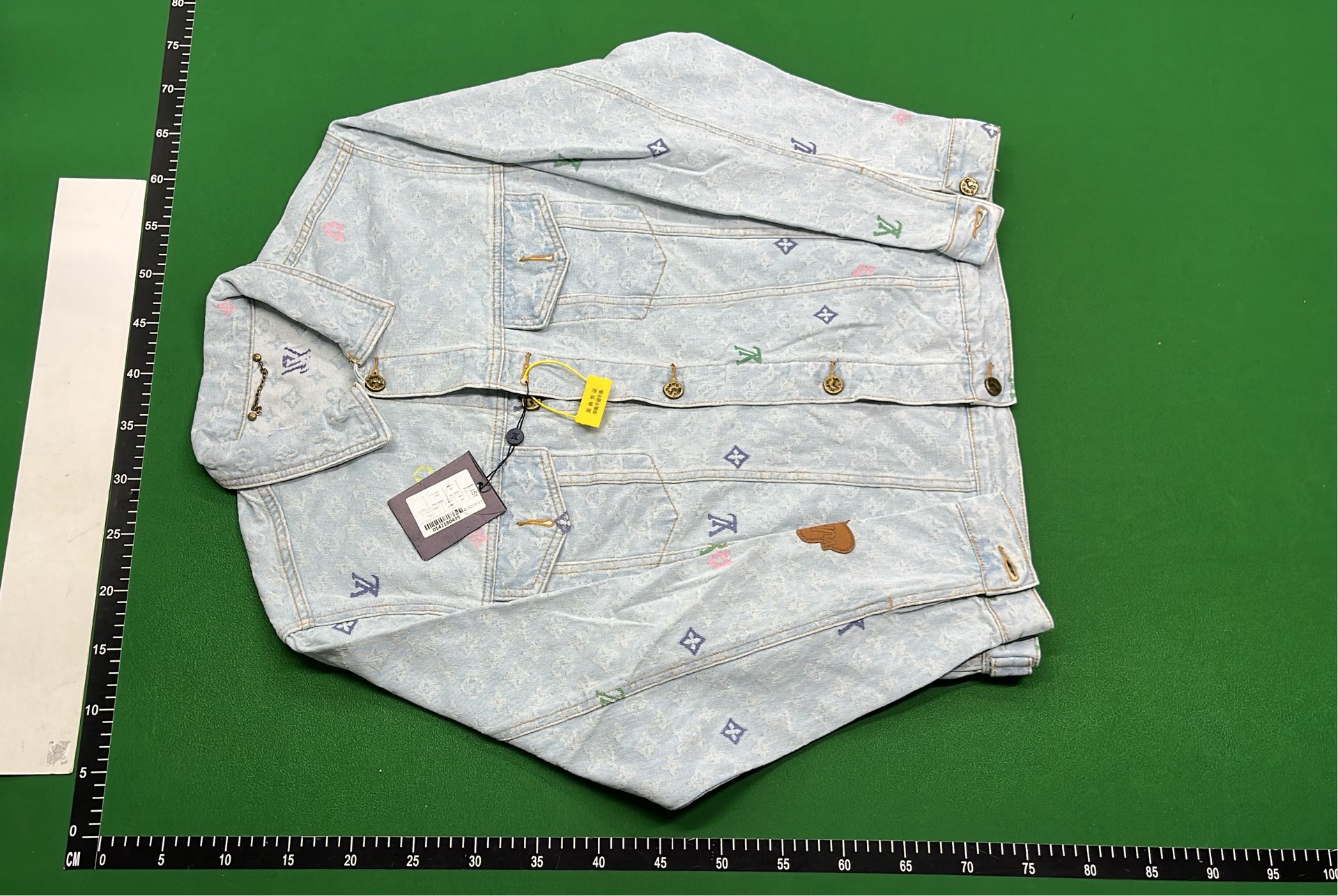 Louis Vuitton Monogram Leather Jacket with Logo Design