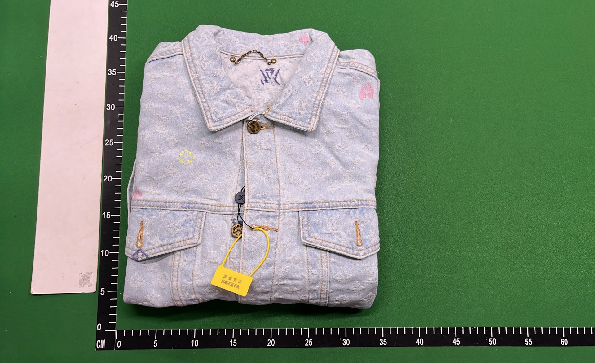 Louis Vuitton Monogram Leather Jacket with Logo Design