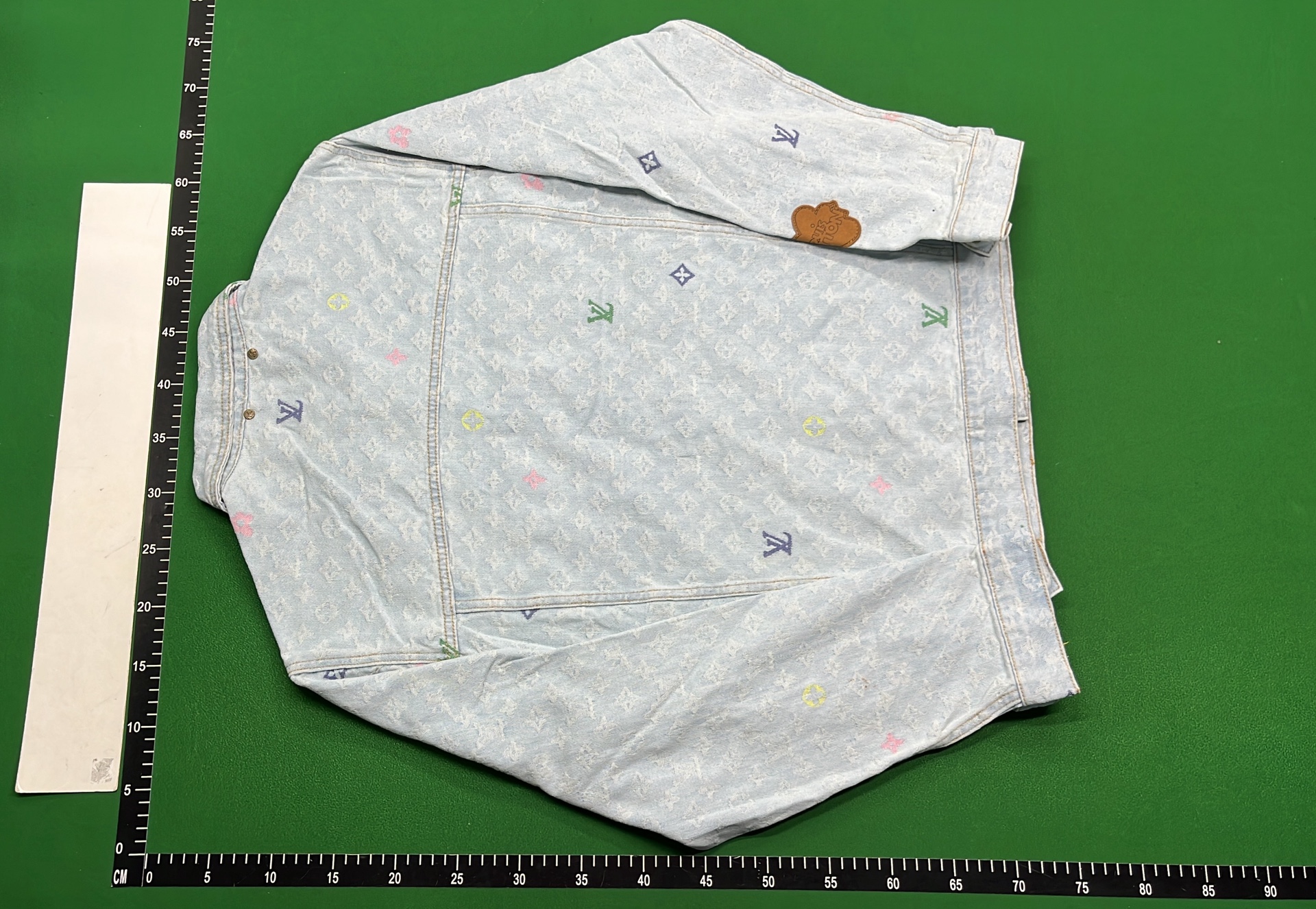 Louis Vuitton Monogram Leather Jacket with Logo Design
