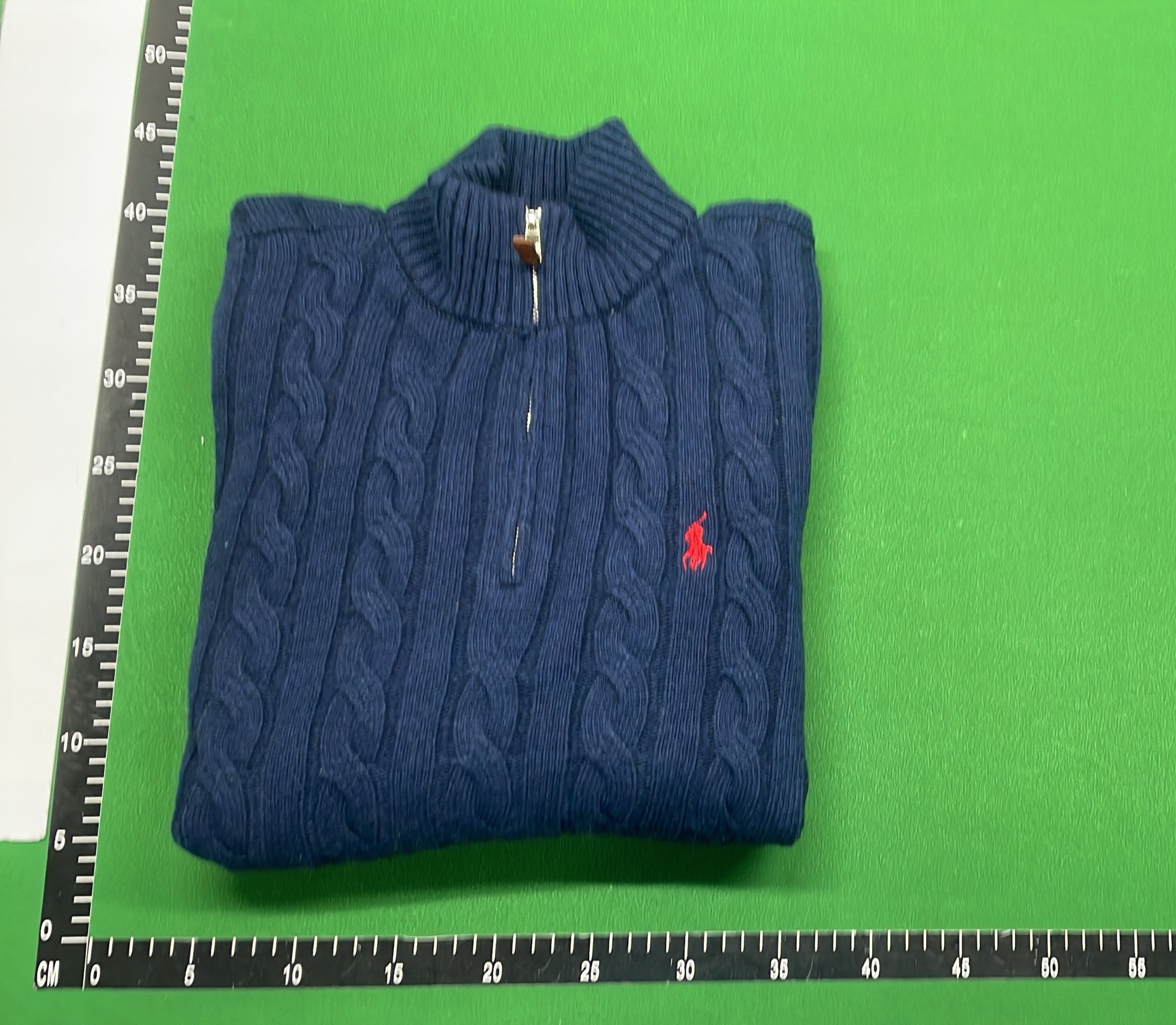 White Cable Knit Half-Zip Sweater for Men
