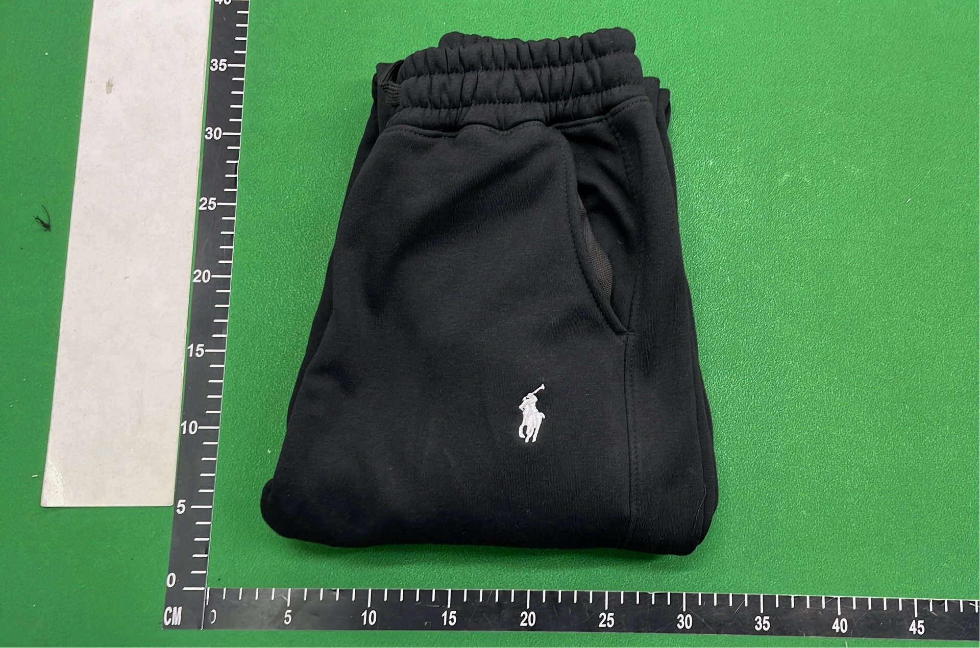Navy Blue Drawstring Jogger Pants with Logo