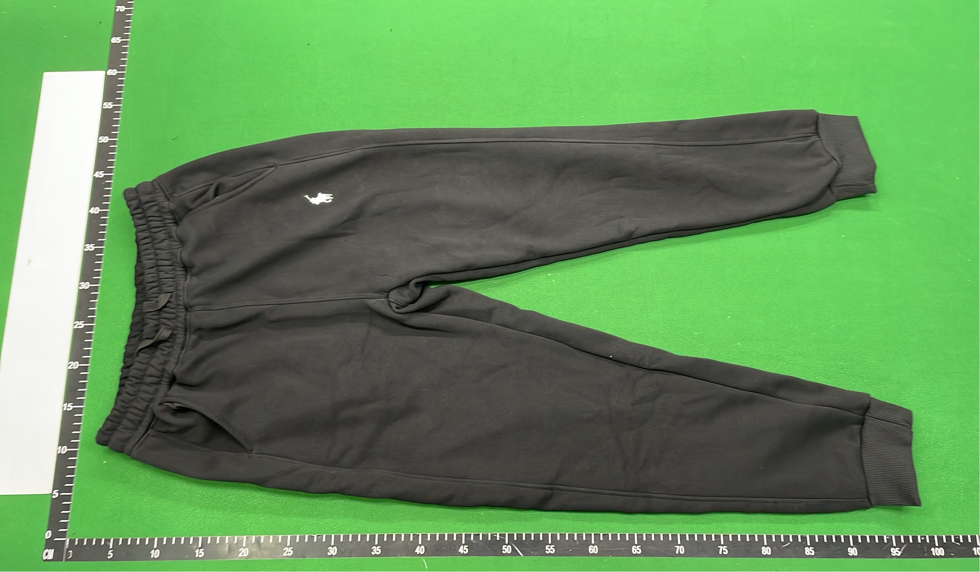 Navy Blue Drawstring Jogger Pants with Logo