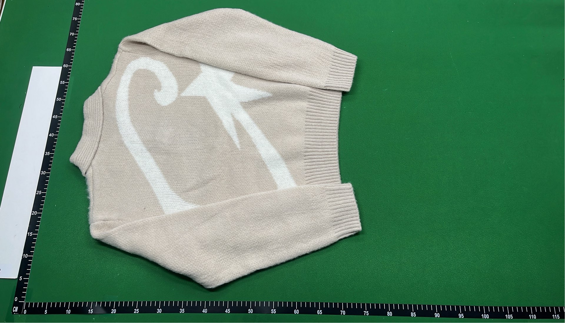 Cream Knit Polo Sweater with Button Detail