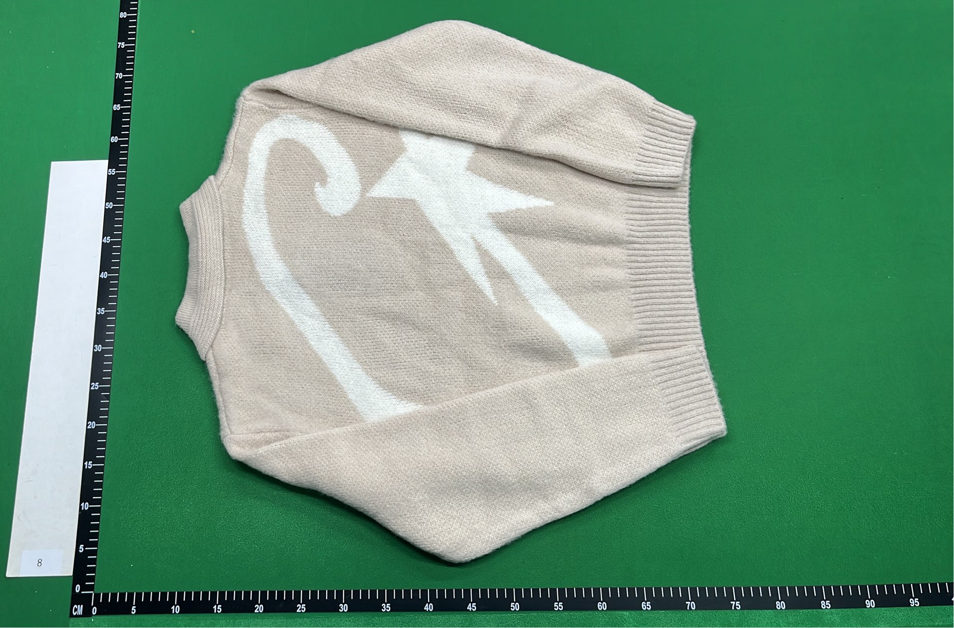 Cream Knit Polo Sweater with Button Detail