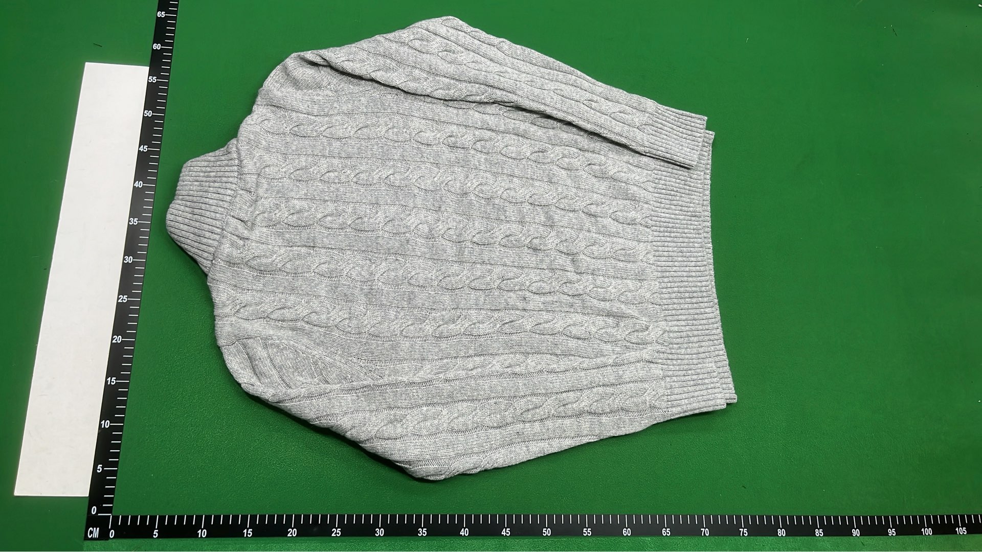 Men's Black Cable Knit Zip-Up Sweater