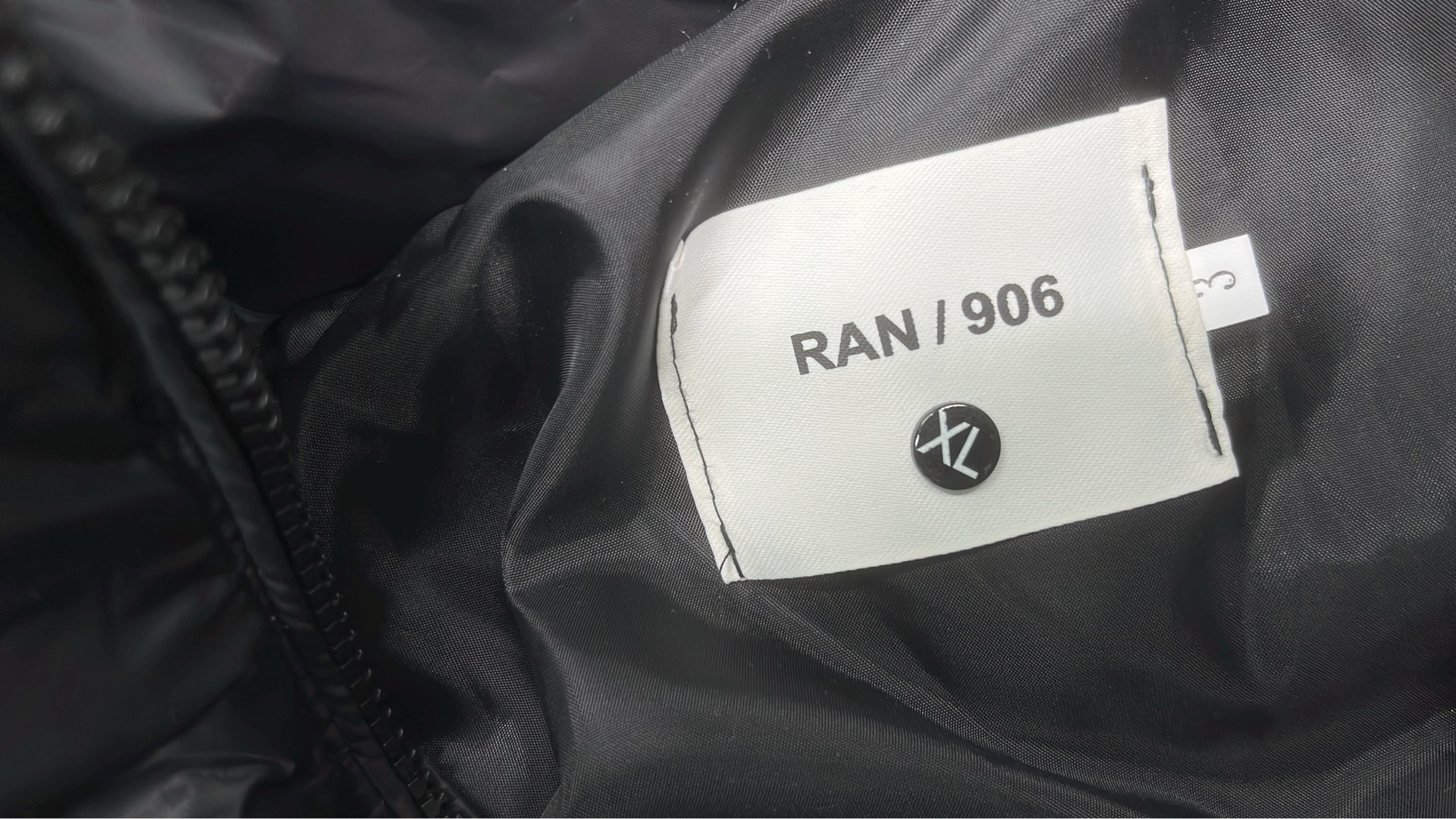 Burberry Black Down Jacket with Check Lining