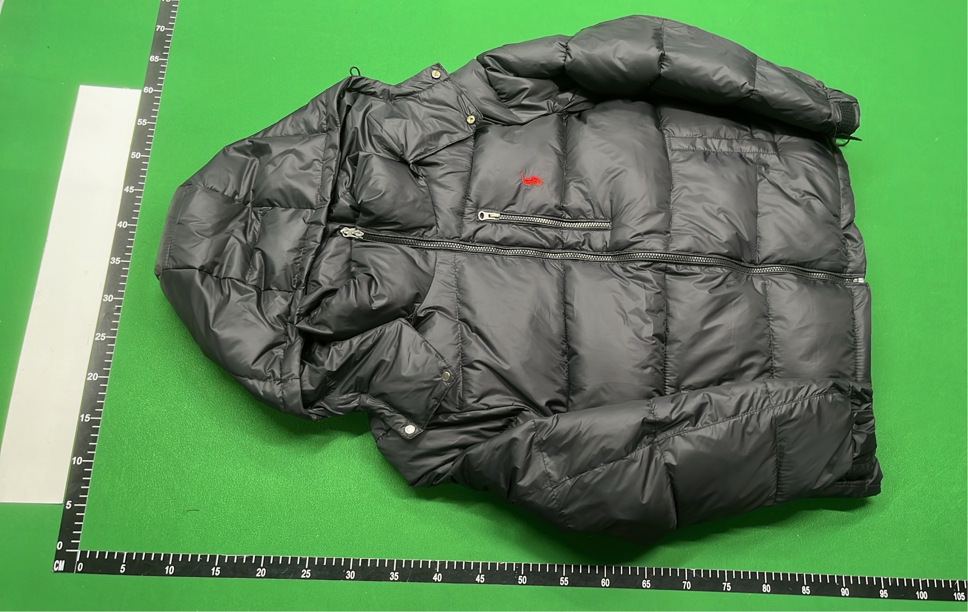 Burberry Black Down Jacket with Check Lining