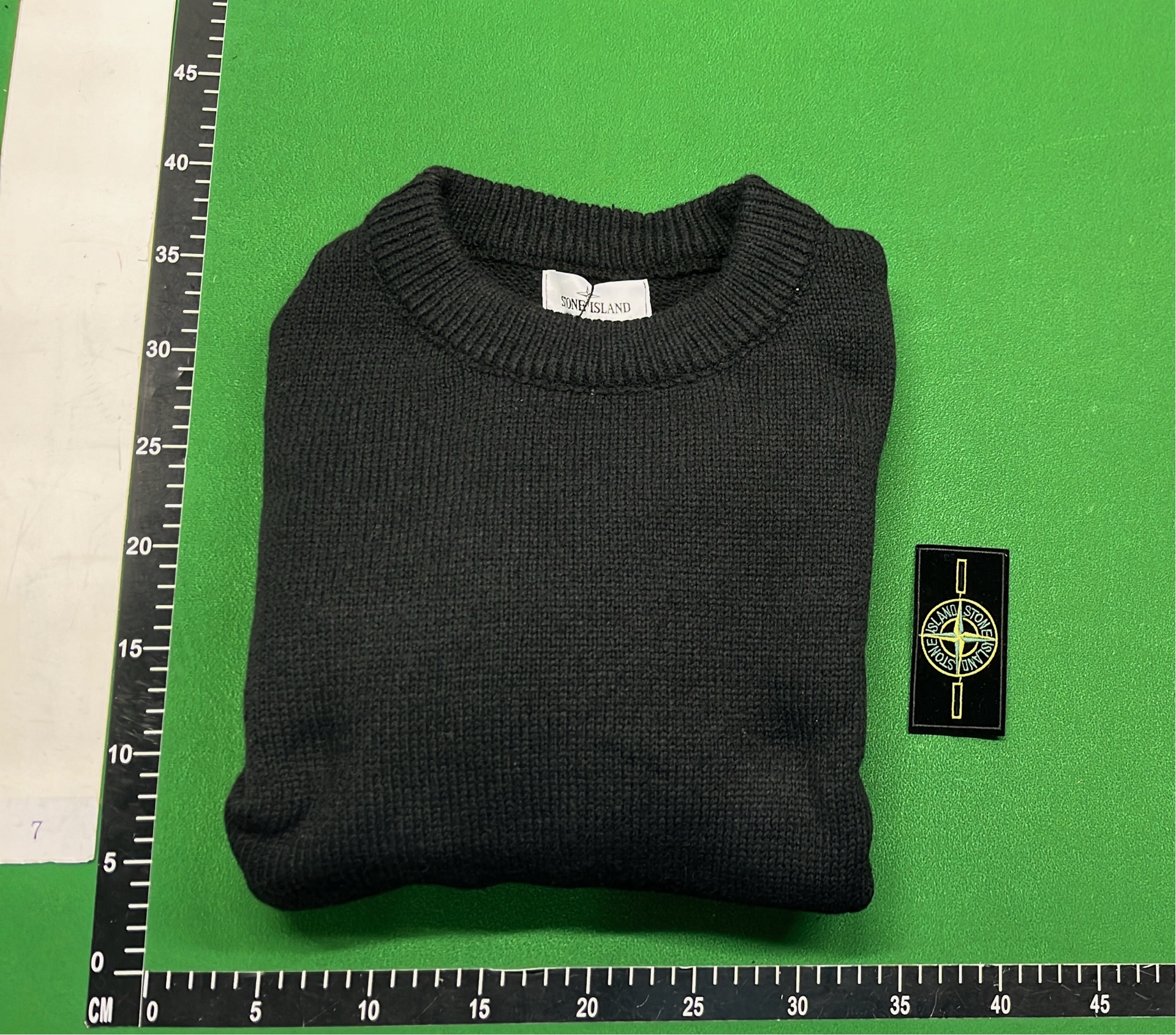 Stone Island Crewneck Sweater Men's Knit Wool Blend Pullover