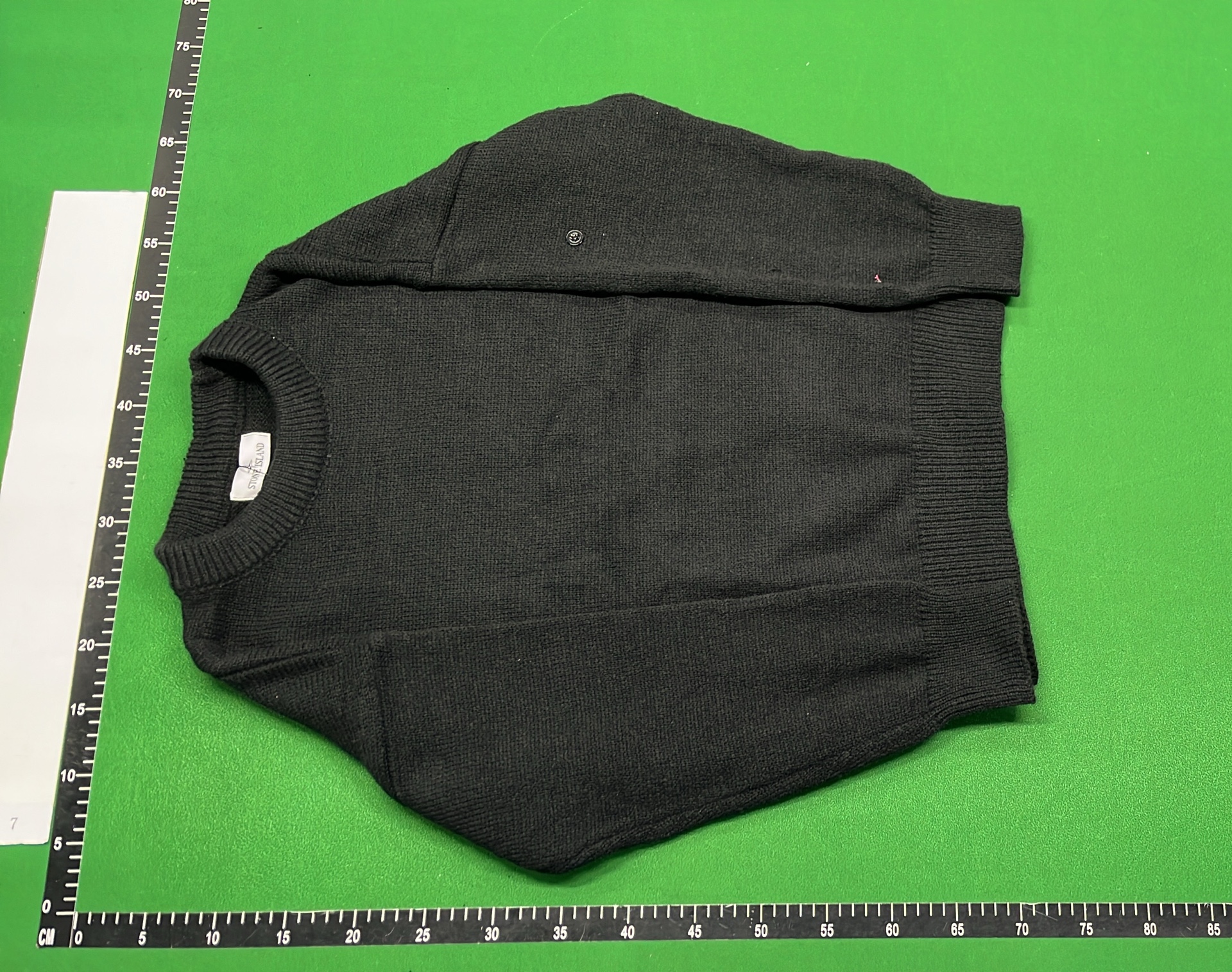 Stone Island Crewneck Sweater Men's Knit Wool Blend Pullover