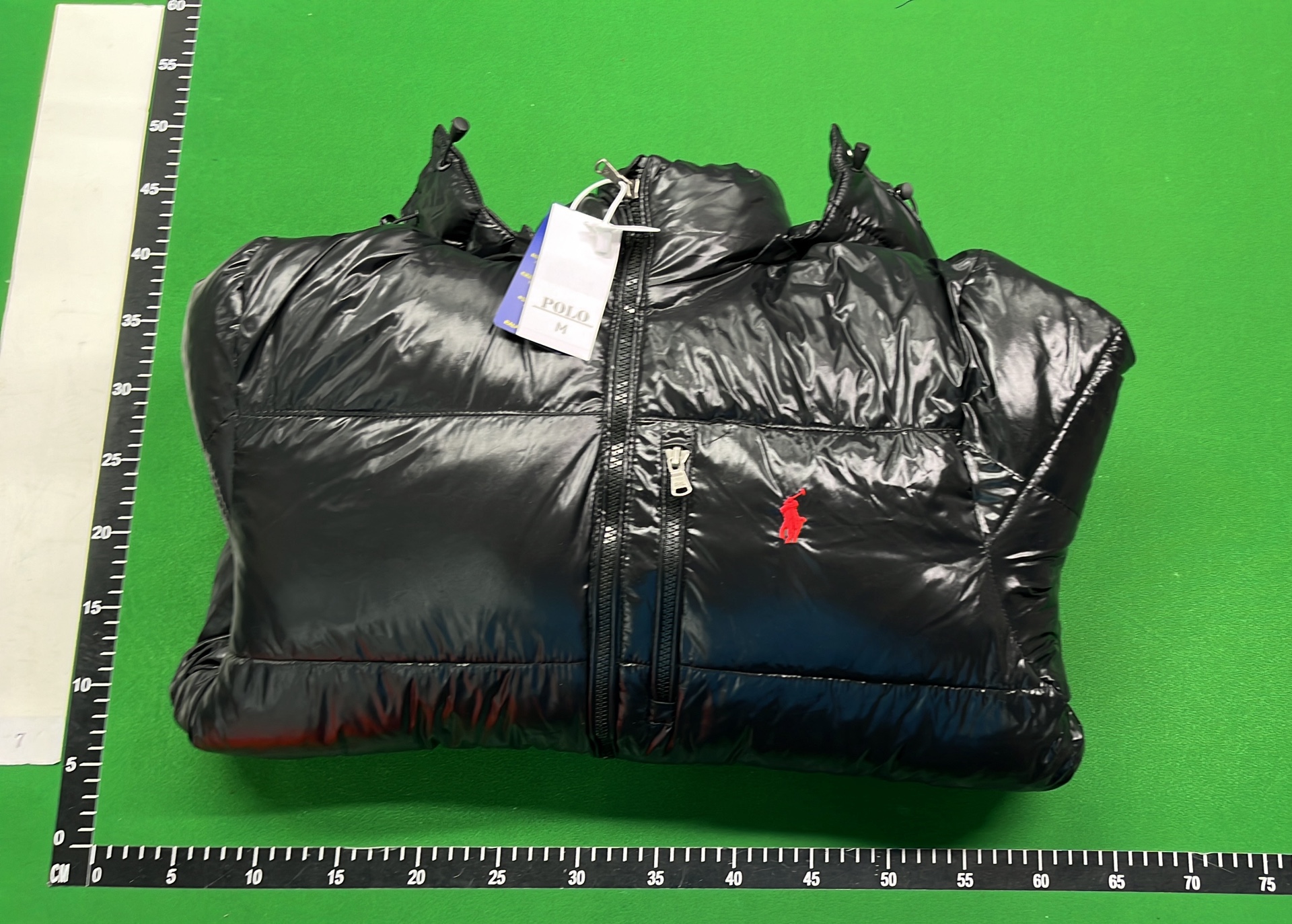 Men's Black Quilted Puffer Jacket with Hood