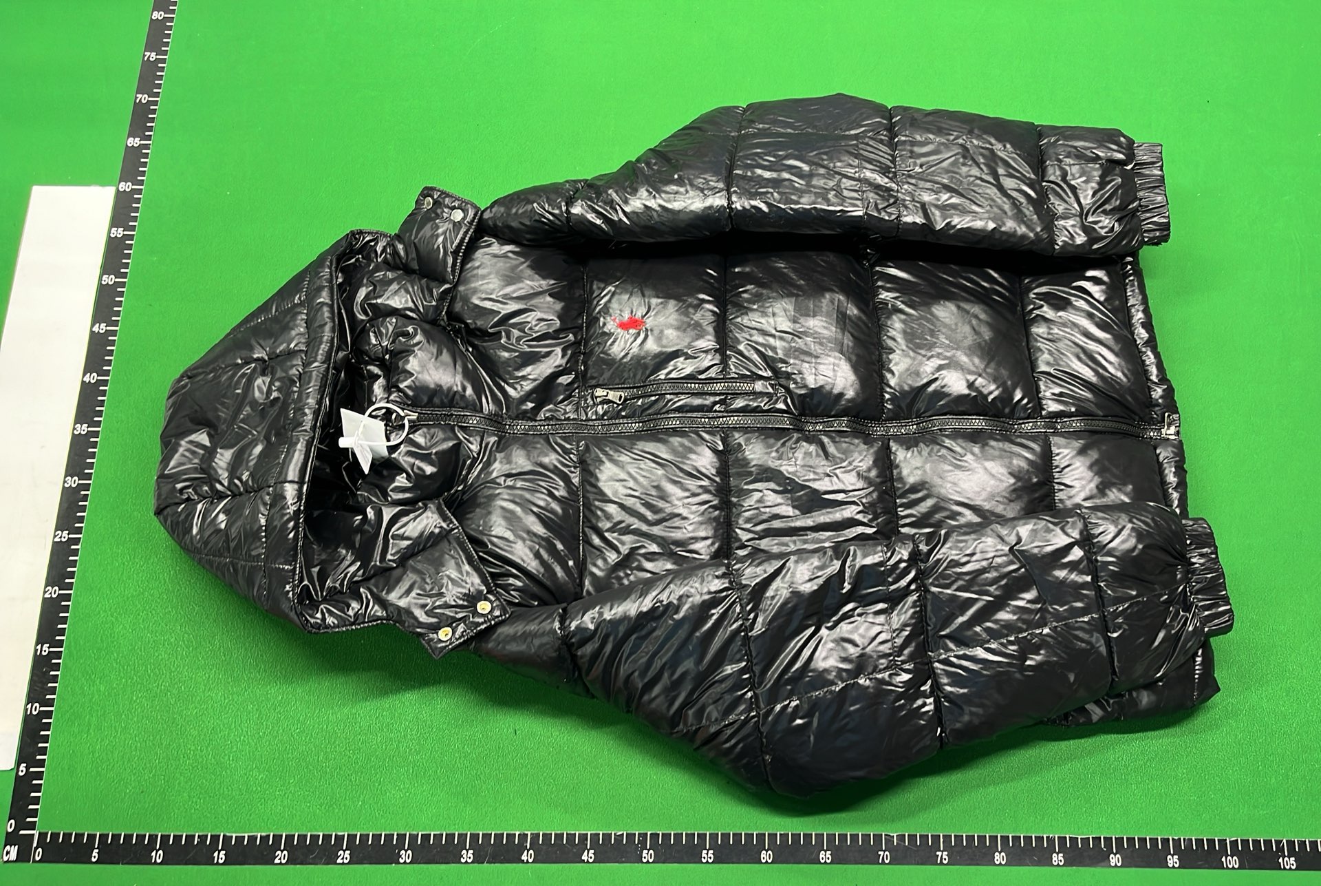 Men's Black Quilted Puffer Jacket with Hood