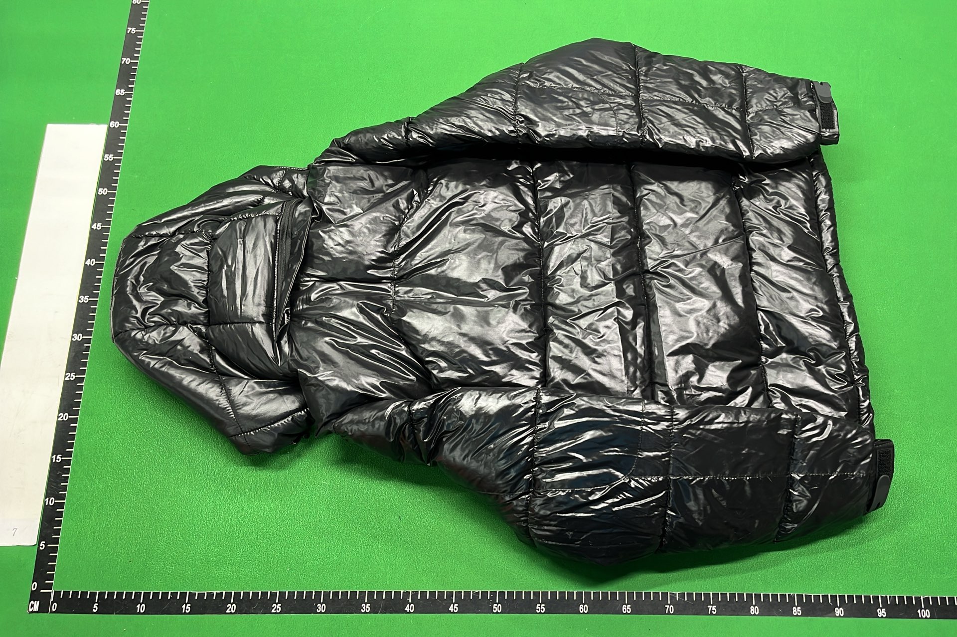 Men's Black Quilted Puffer Jacket with Hood