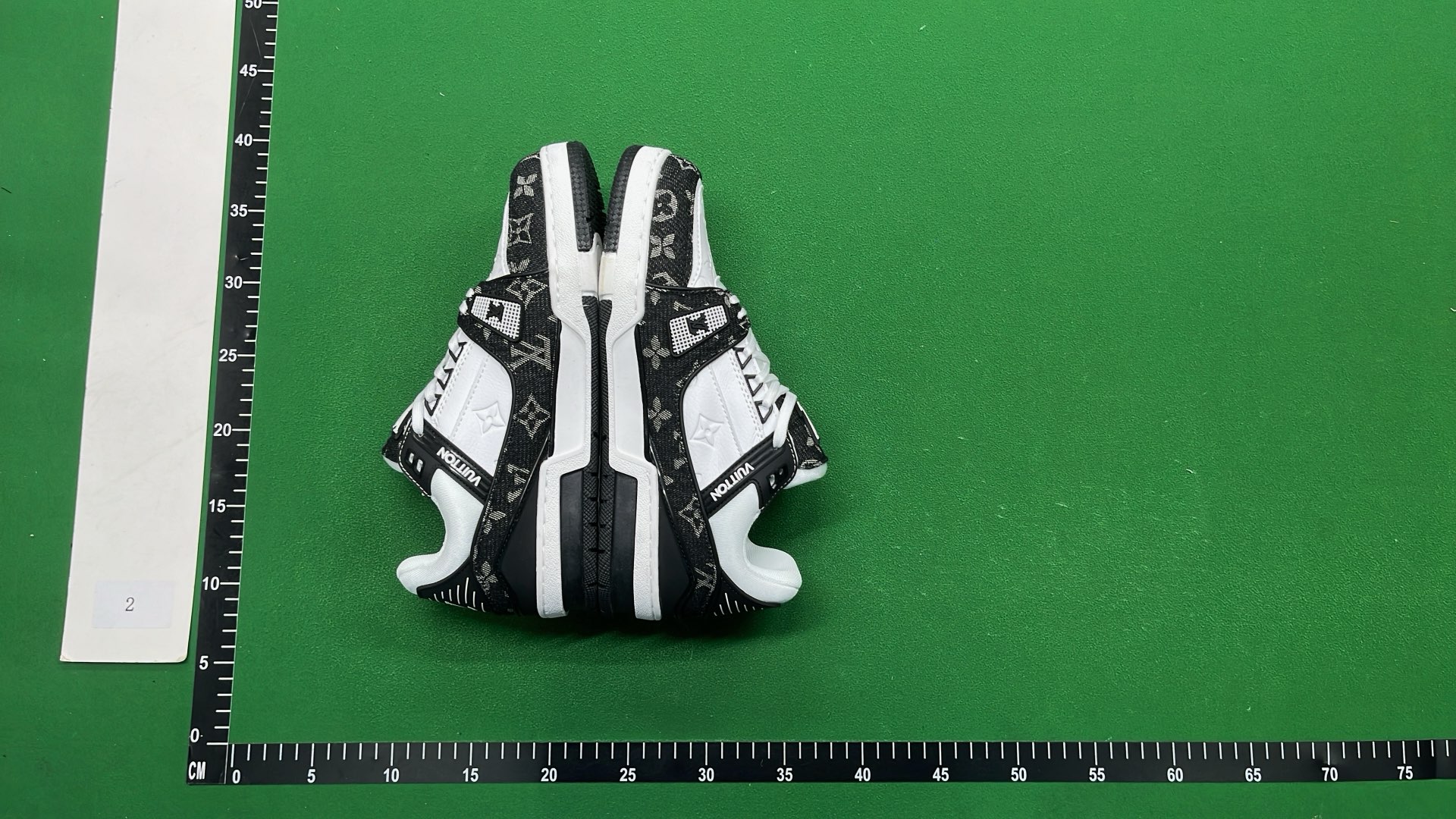 Louis Vuitton x Nike Air Jordan 4 White Green Sneakers