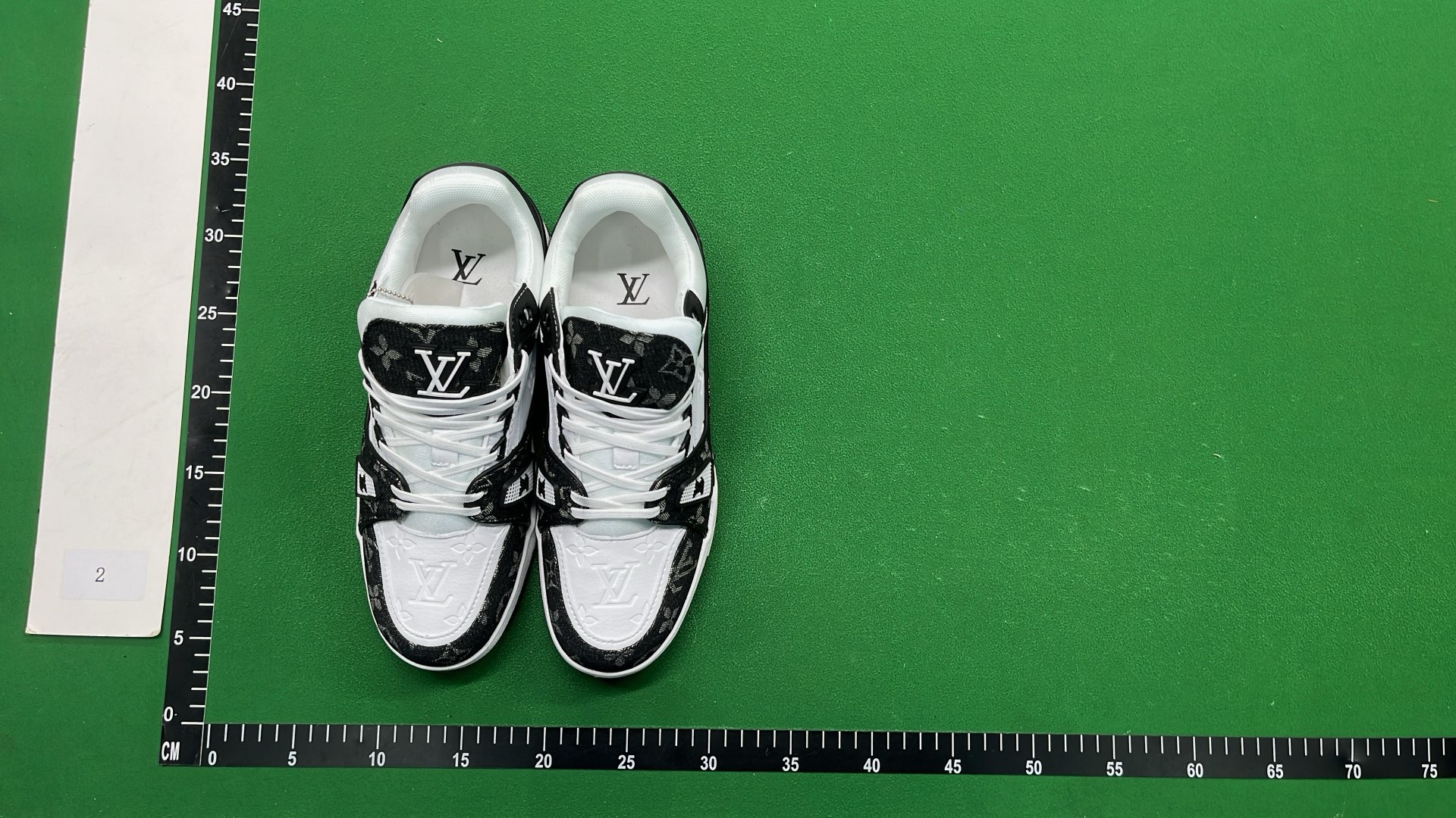 Louis Vuitton x Nike Air Jordan 4 White Green Sneakers