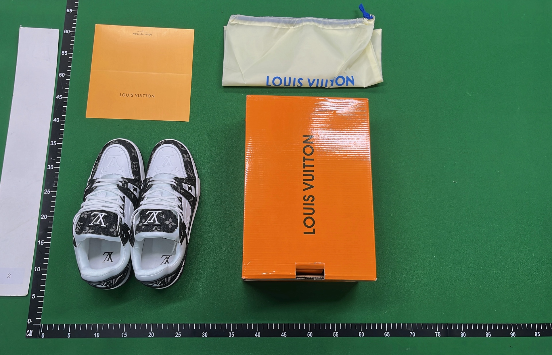 Louis Vuitton x Nike Air Jordan 4 White Green Sneakers