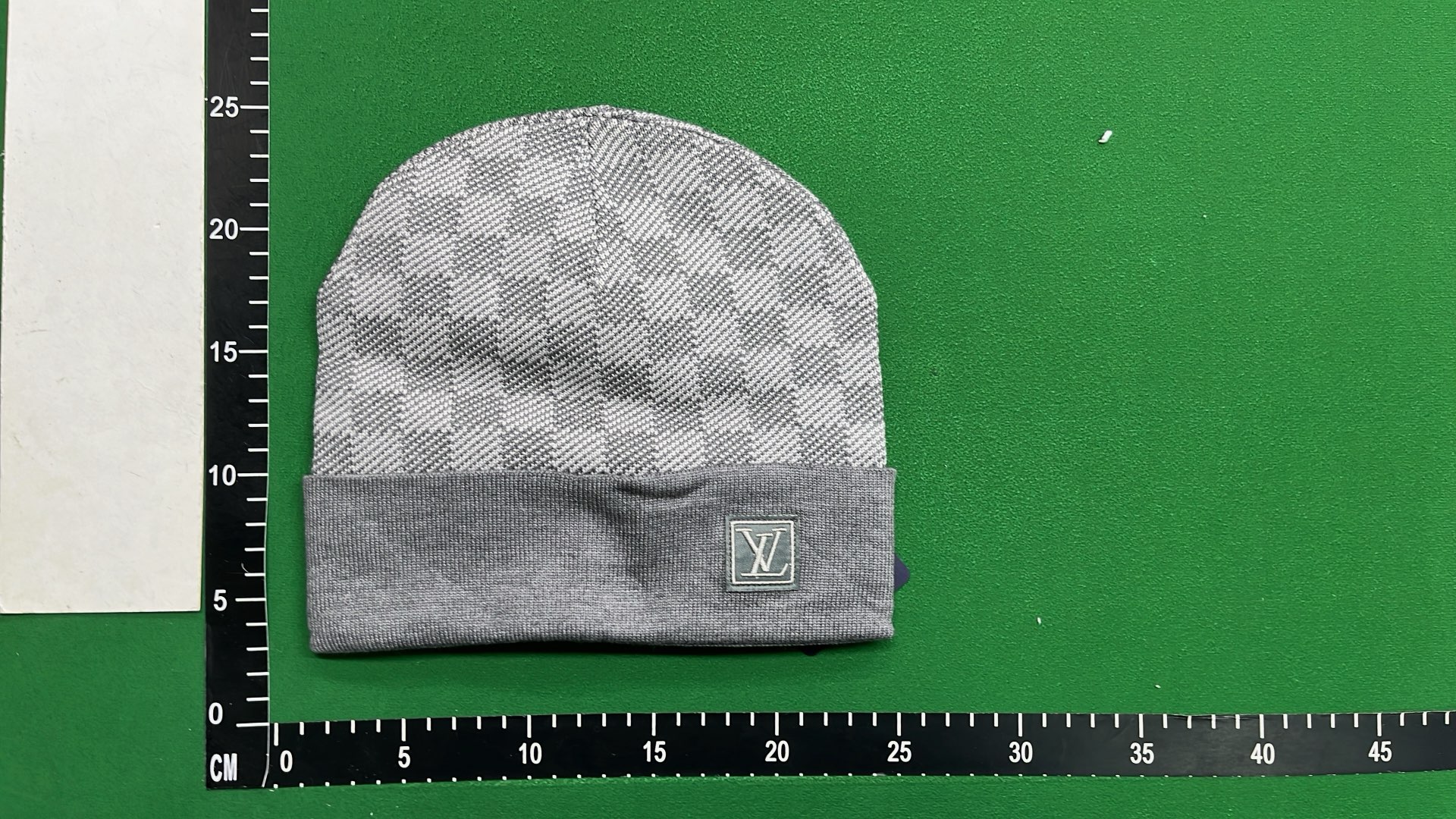 Moncler Black Knit Beanie with Logo Patch