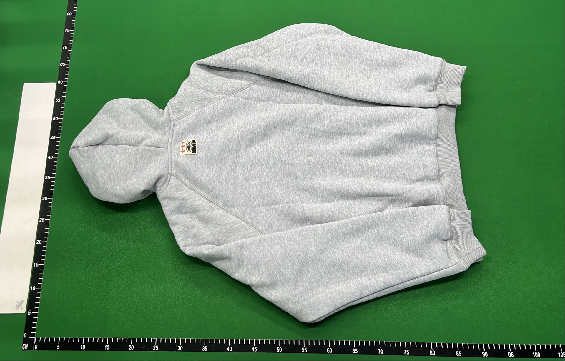 Gray Crewneck Sweatshirt with Embroidered Logo