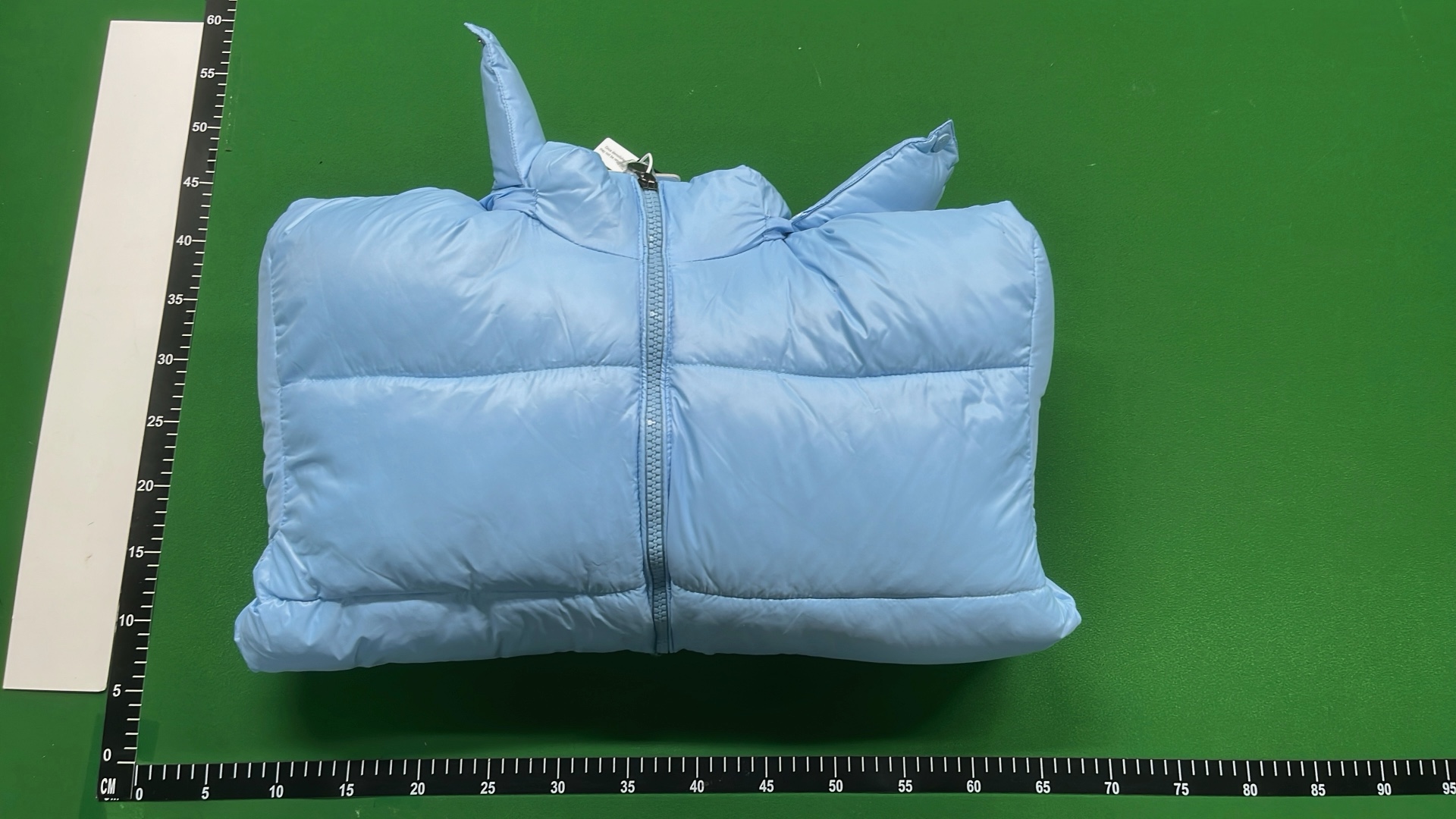 Moncler Black Puffer Jacket with Hood and Red Zip Detail