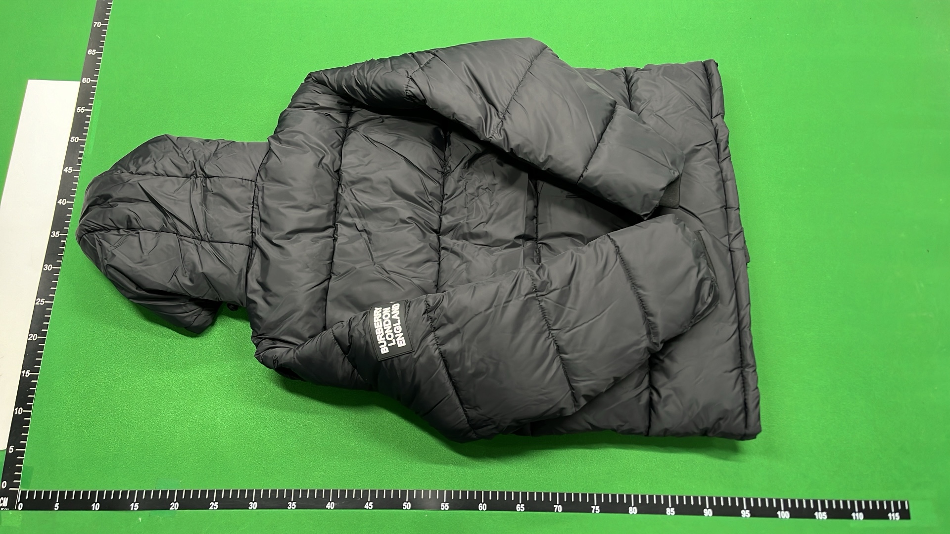 Burberry London England Down Jacket with Check Lining