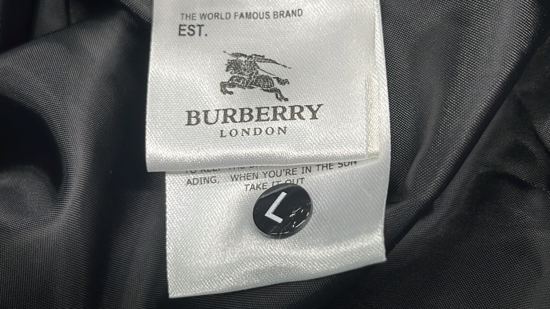 Burberry London England Down Jacket with Check Lining