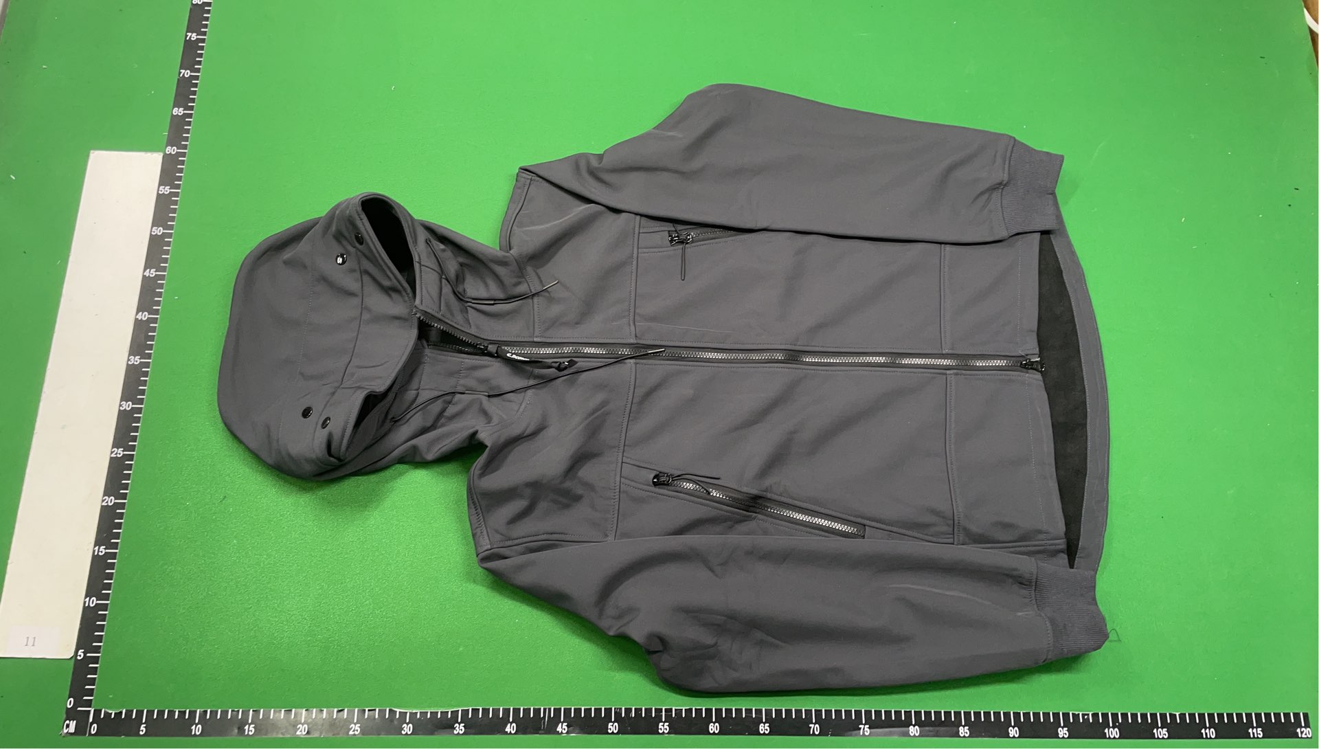 Men's Navy Hooded Jacket with Integrated Goggles