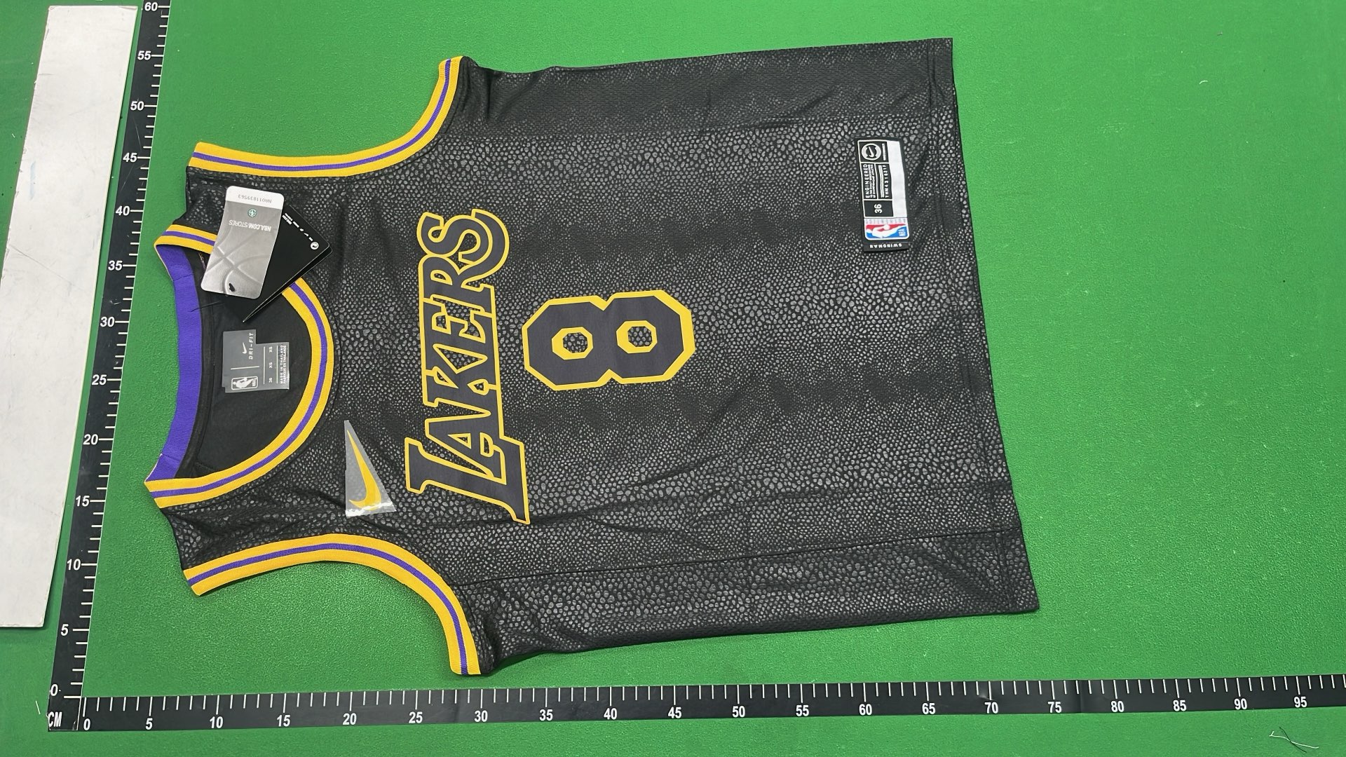 Kobe Bryant Lakers Black Jersey 24 & 8 Number Swingman