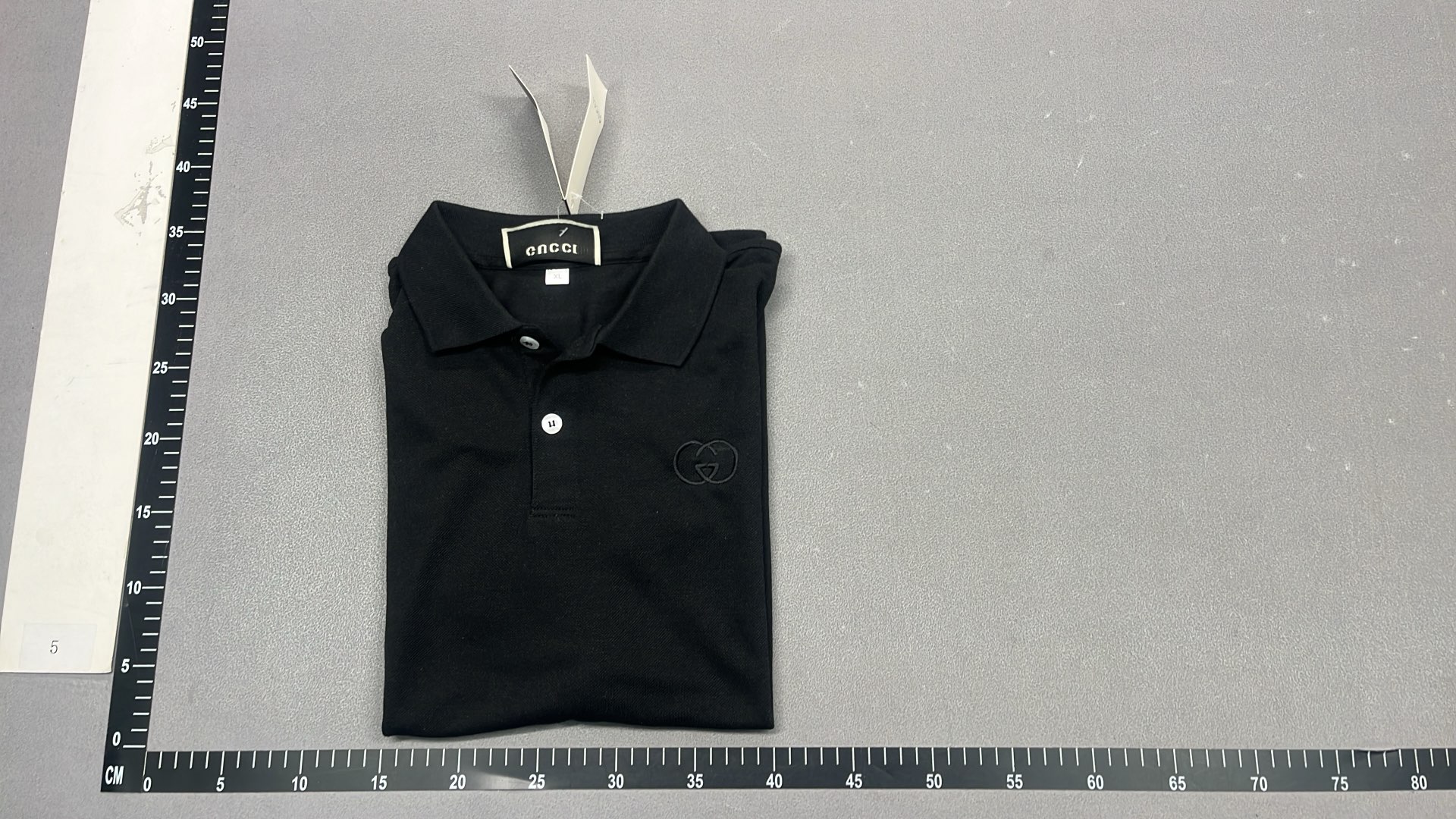 GUCCI Polo Shirt Men's Classic Fit Black White
