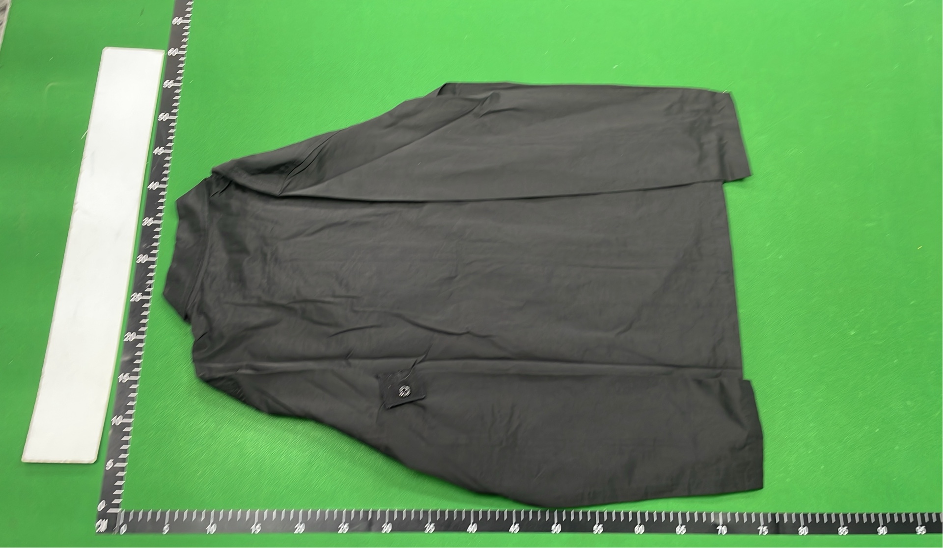 Black Zip-Up Jacket with Two Front Pockets
