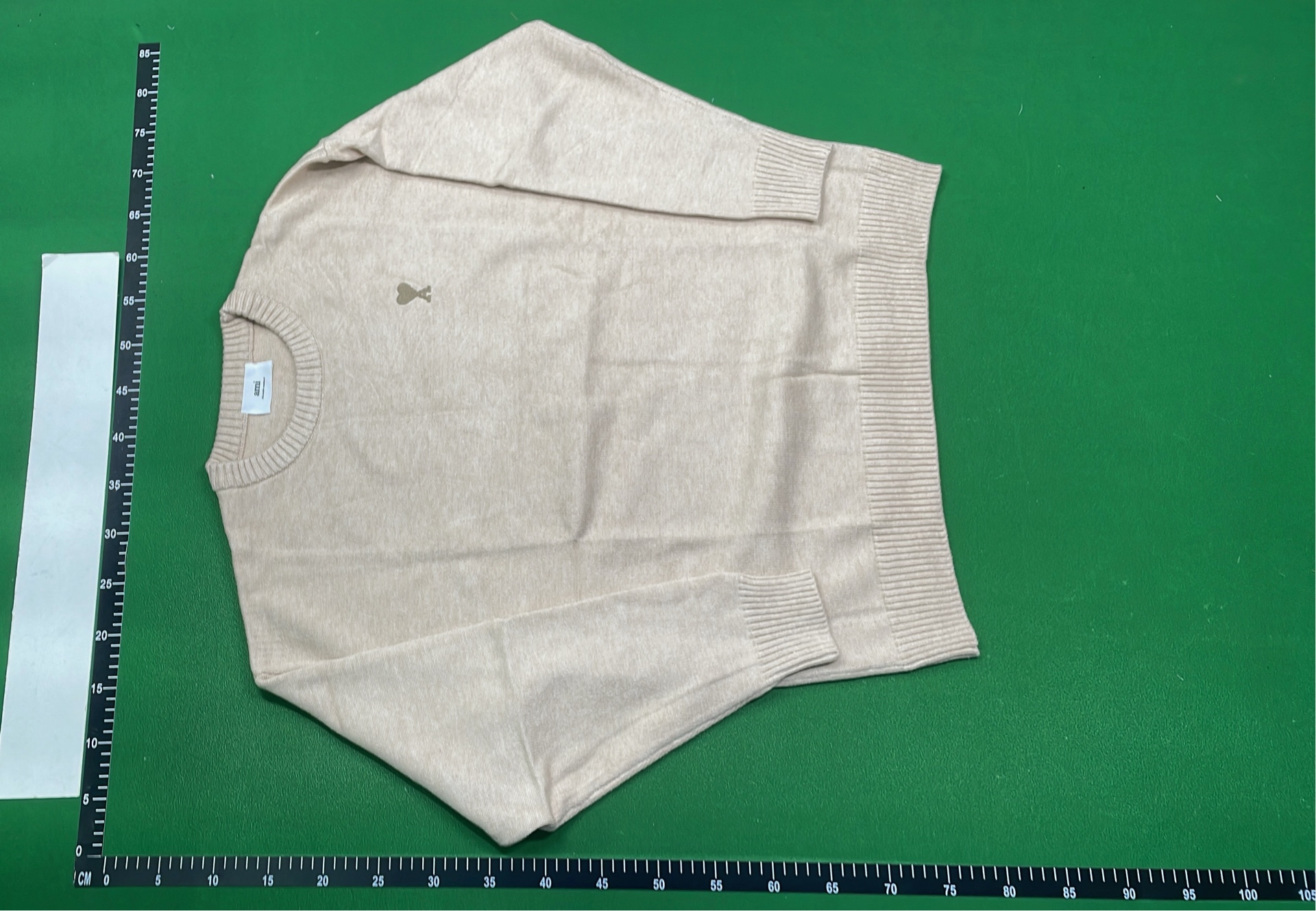 CDG Heart Logo Sweater - White, Beige, Black