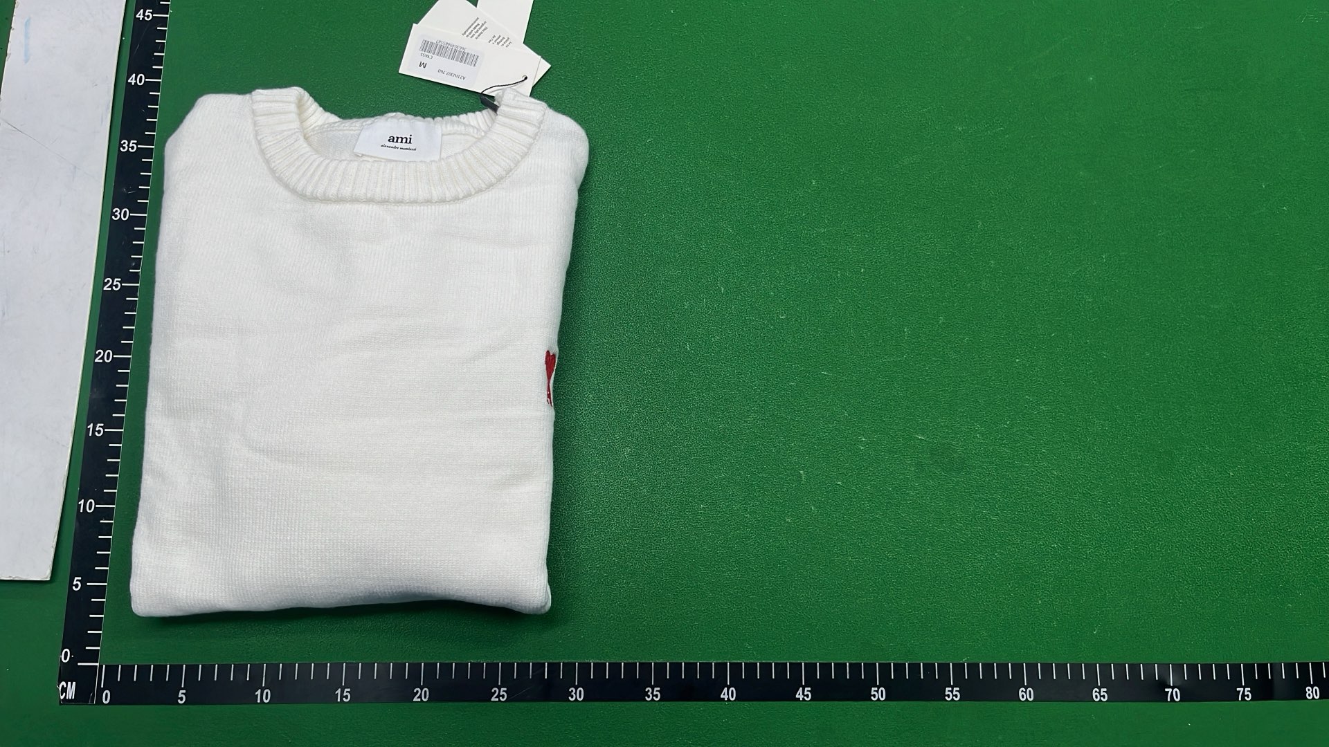 CDG Heart Logo Sweater - White, Beige, Black