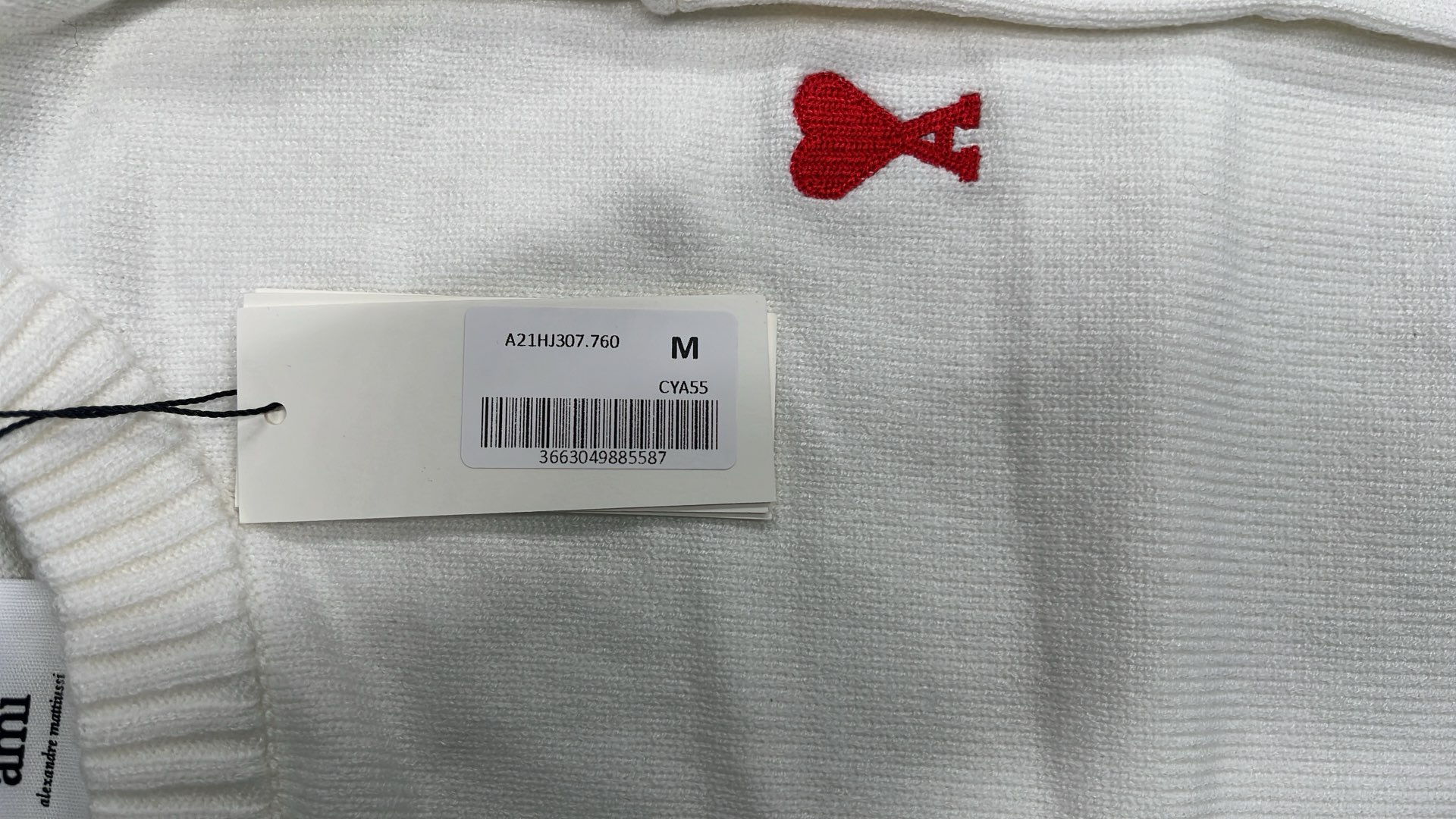 CDG Heart Logo Sweater - White, Beige, Black