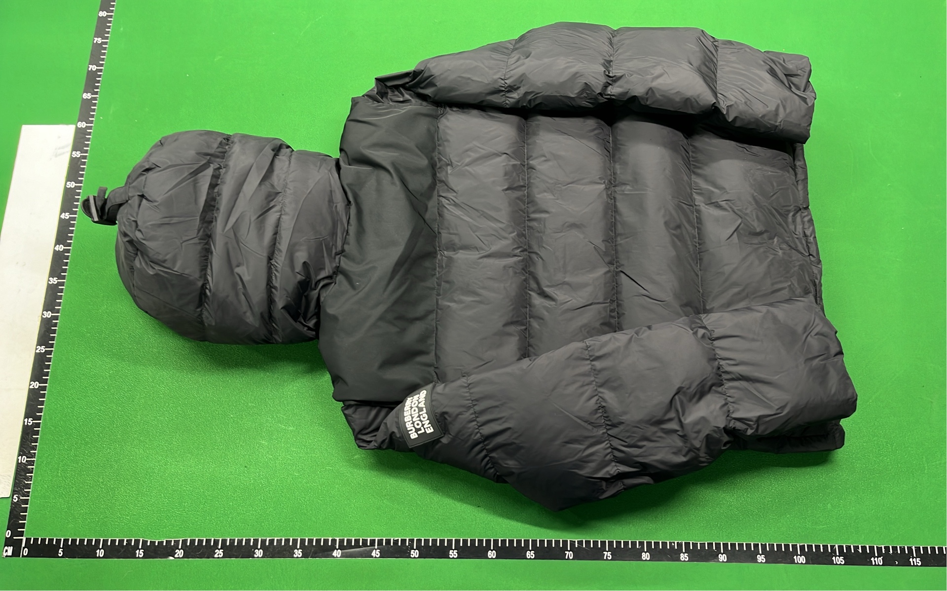 Burberry Black Puffer Jacket with Check Lining