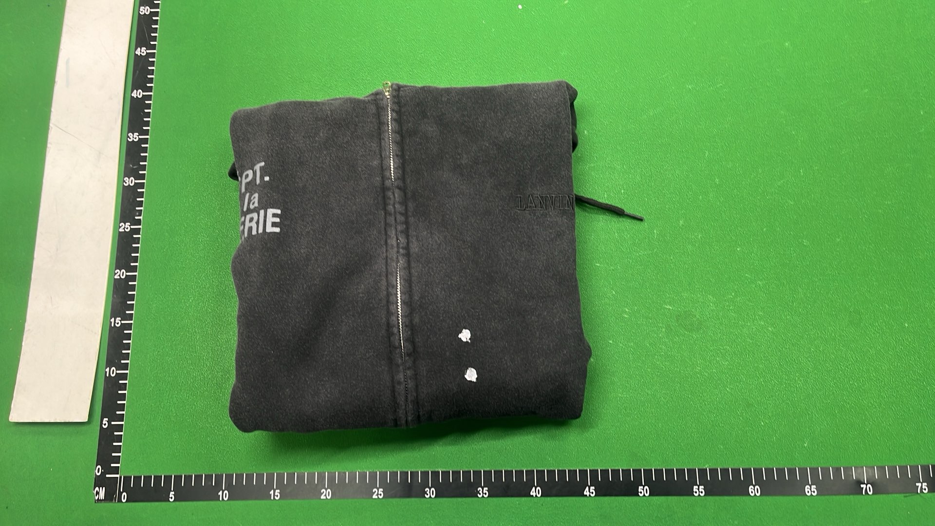 Lanvin DEPT. de la GALERIE Zip-Up Hoodie Black