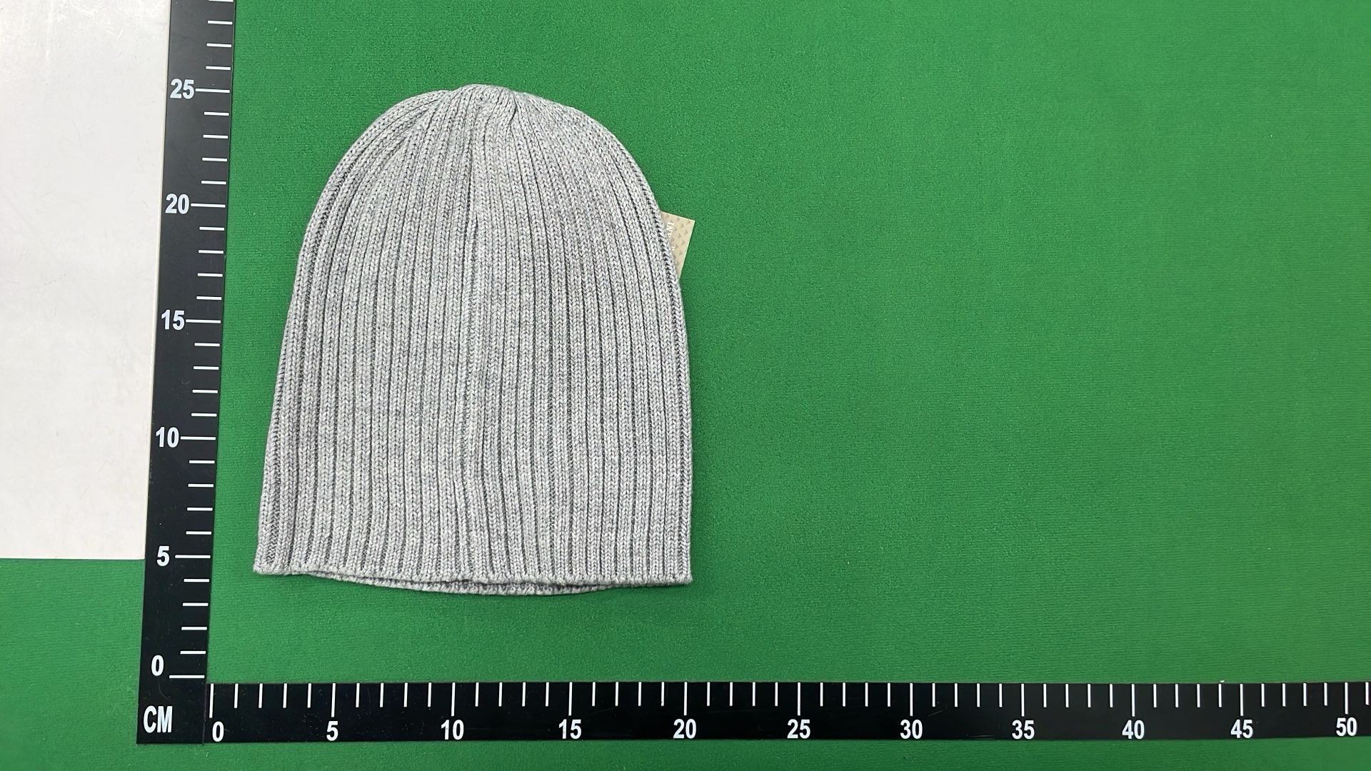 Gray Ribbed Knit Beanie with GA Logo