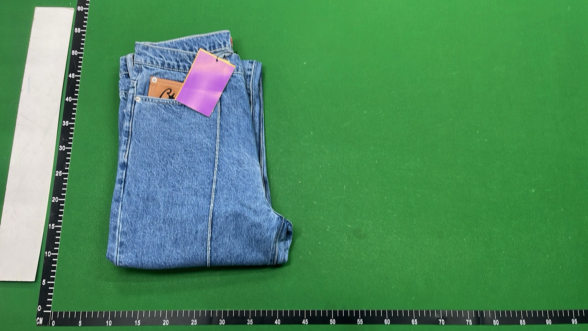 C*Star Denim Jeans with Star Patch and Logo Pockets