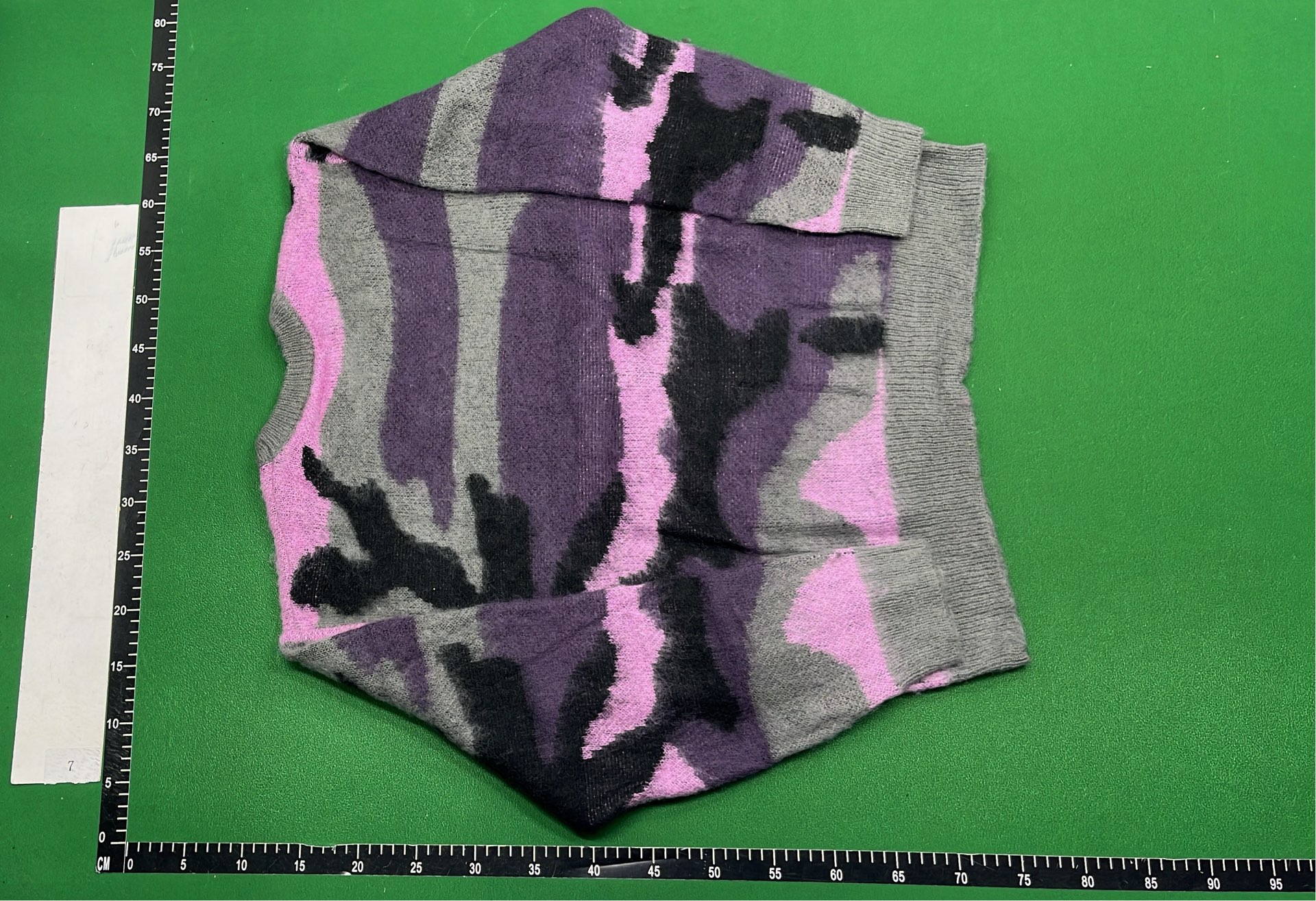 Purple Camo Knit Sweater for Men