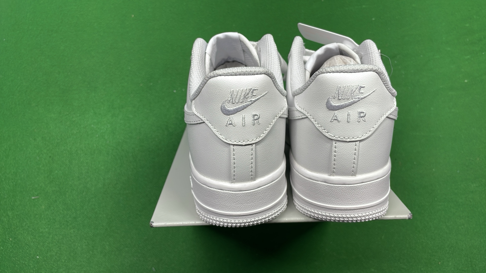 Supreme x Nike Air Force 1 Black Leather Sneakers