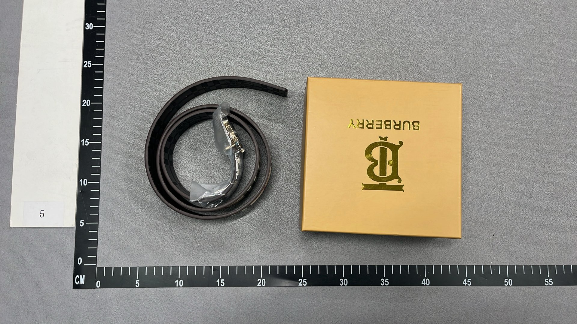 LV Monogram Belt with Gold Buckle
