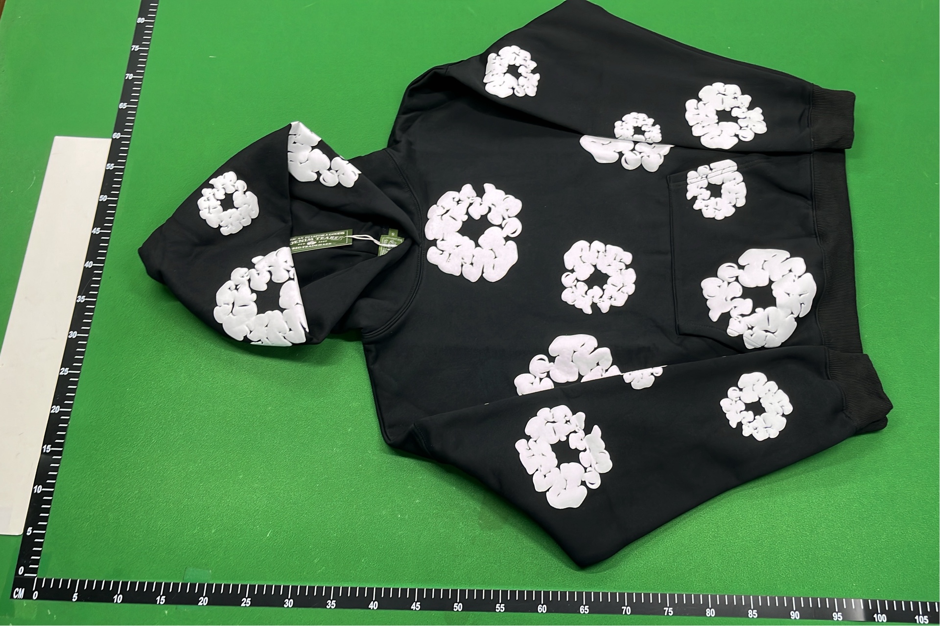 Red T-Shirt with White Floral Pattern