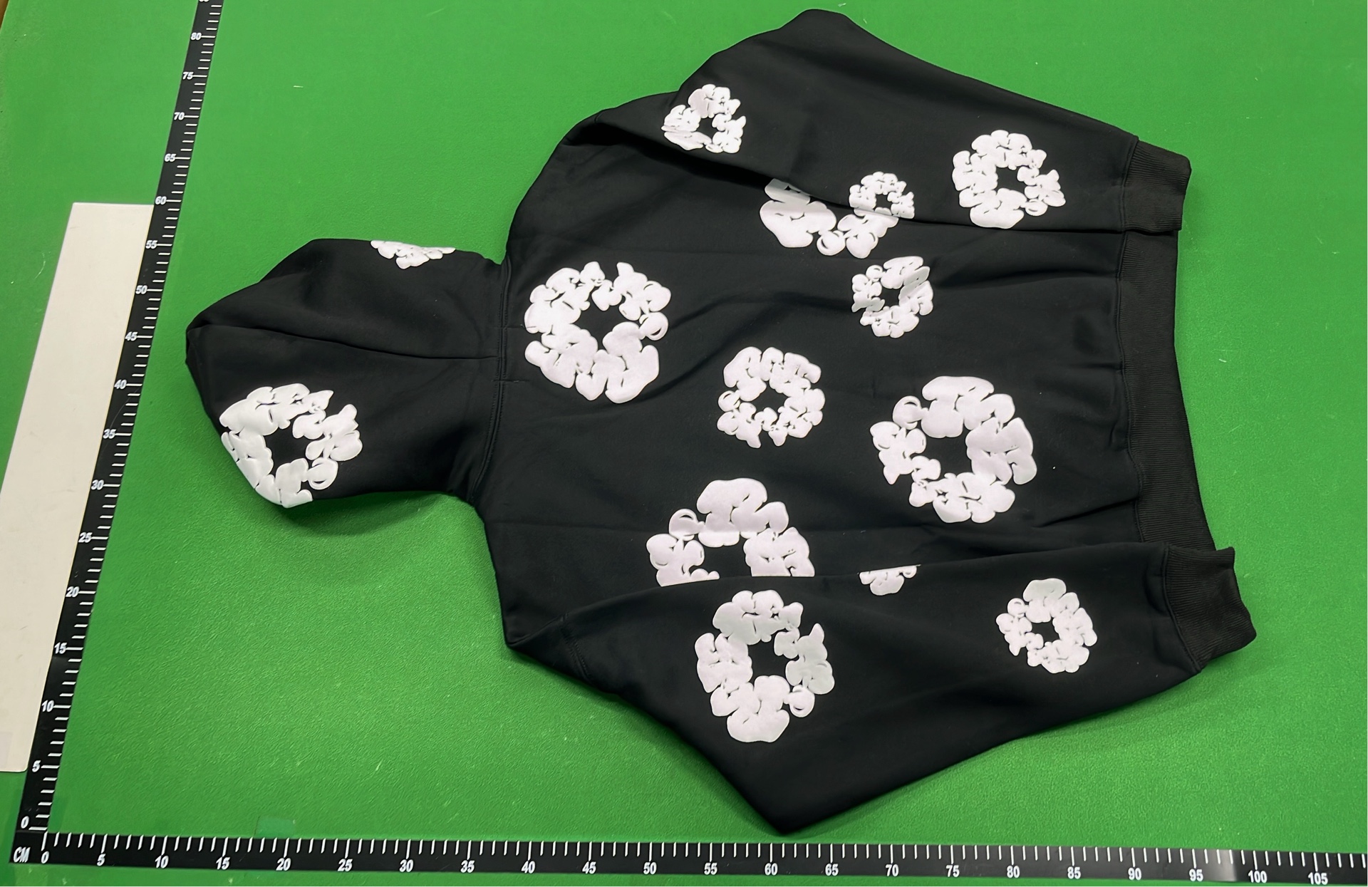 Red T-Shirt with White Floral Pattern