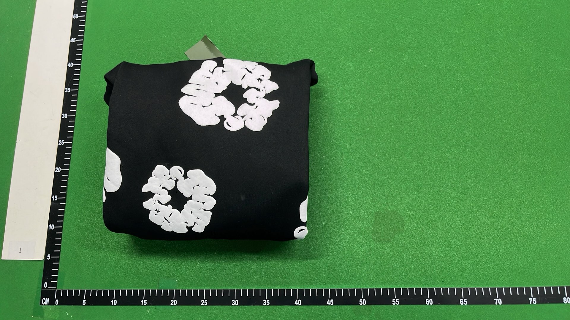 Red T-Shirt with White Floral Pattern