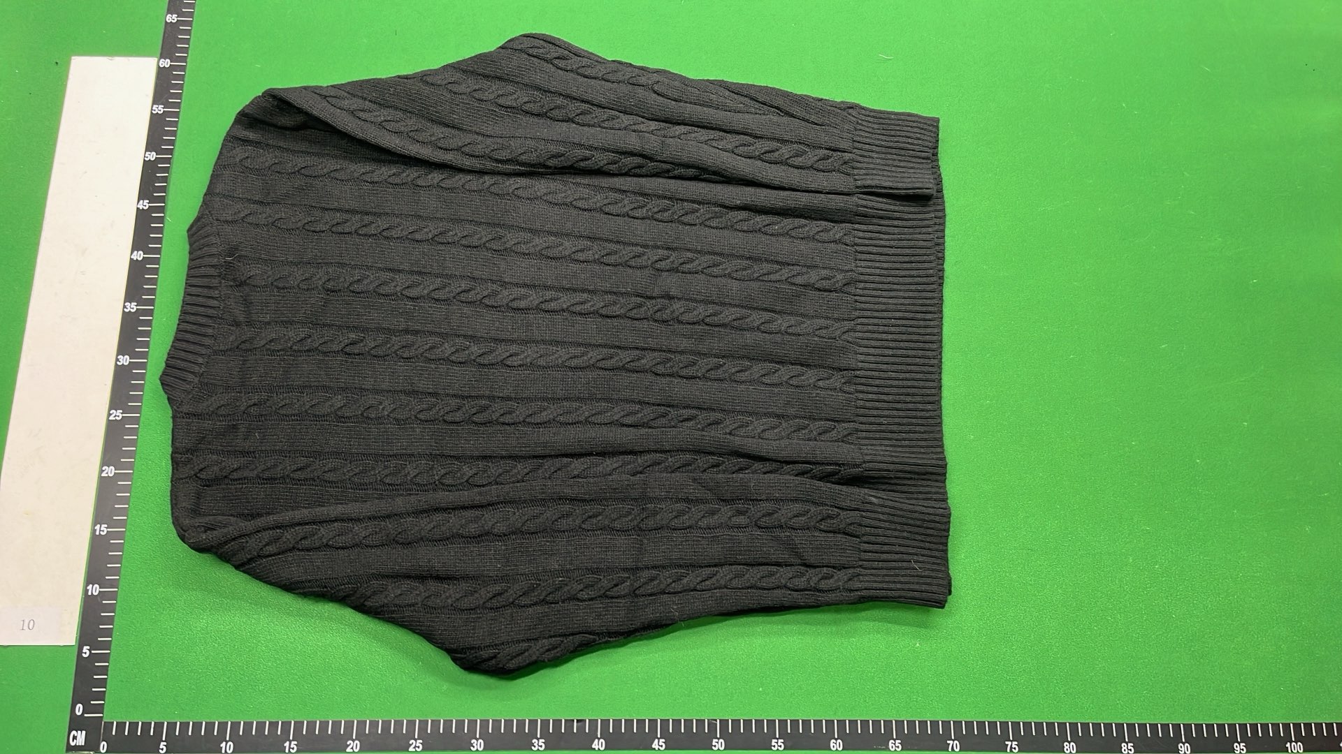 Men's Gray Cable Knit Sweater with Pony Logo