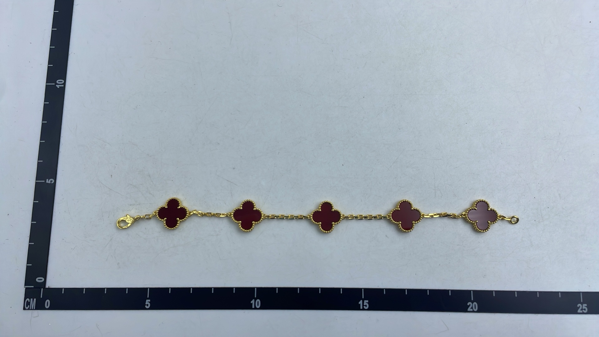 Luxury Gold Chain Bracelets with Colorful Clover Charms