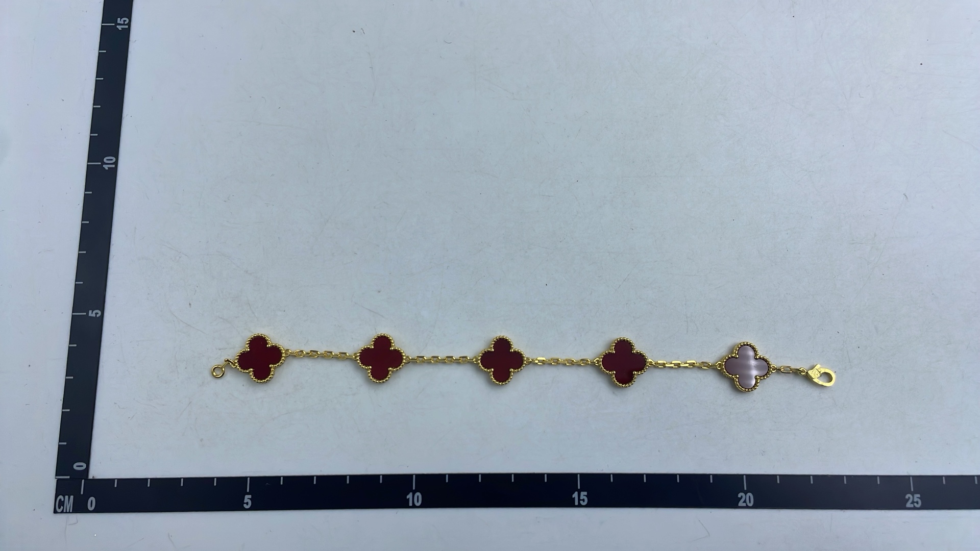 Luxury Gold Chain Bracelets with Colorful Clover Charms