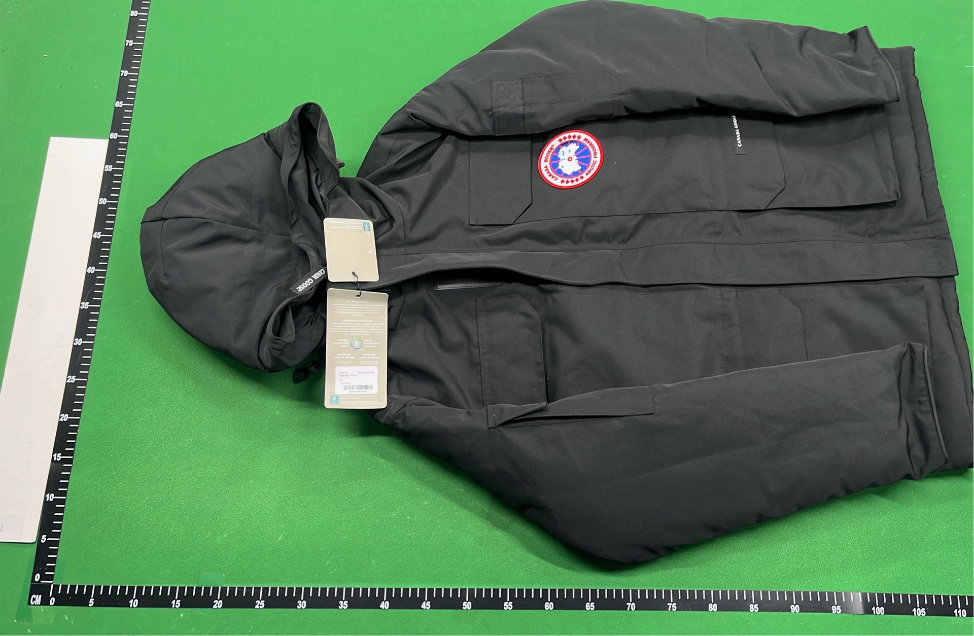 Women's Black Down Jacket with Fur Hood