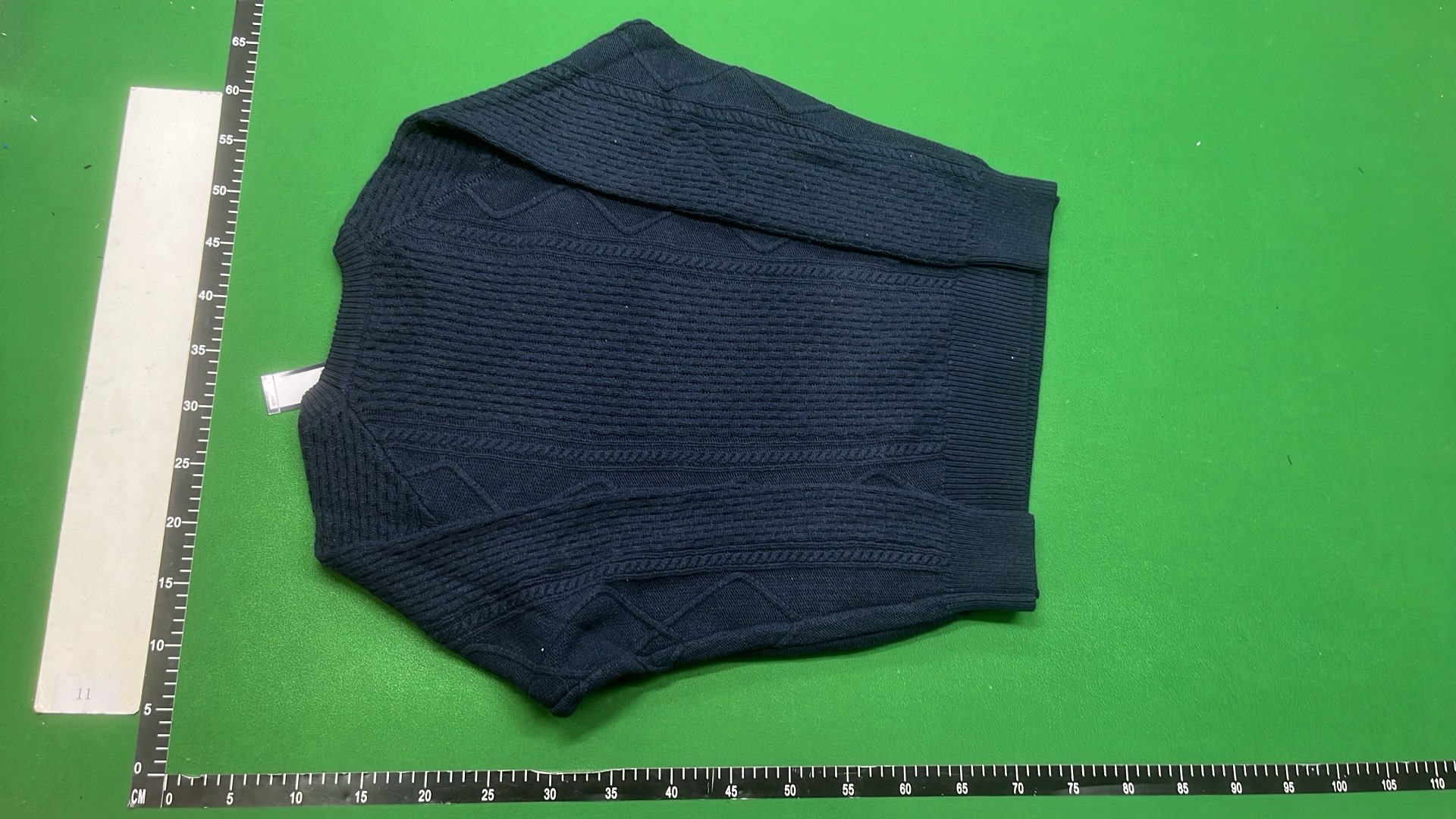 Men's Gray Cable Knit Sweater with Pony Logo